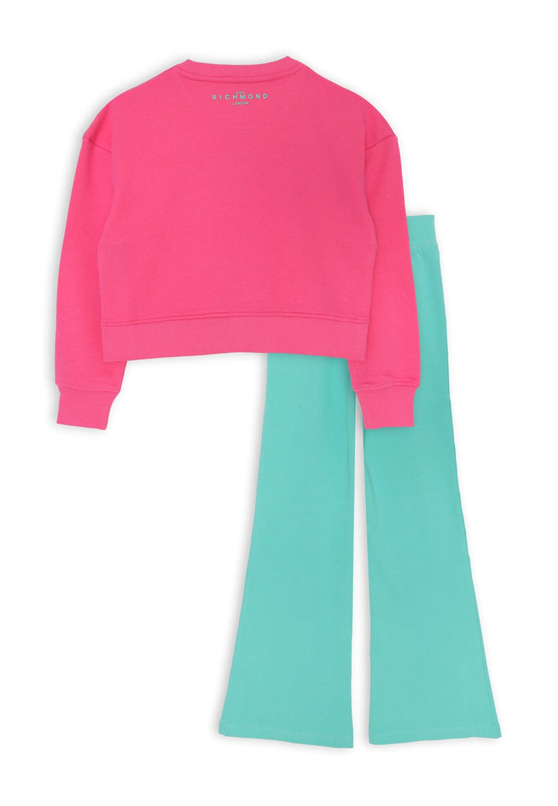 Completo bambina John Richmond fucsia verde - Primavera Estate 2025 - FUXIA | CammarataMode