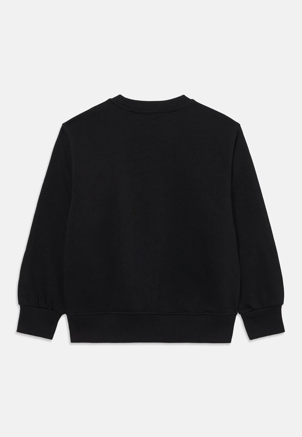 Diesel felpa bambino ragazzo nera girocollo cotone logo stampato