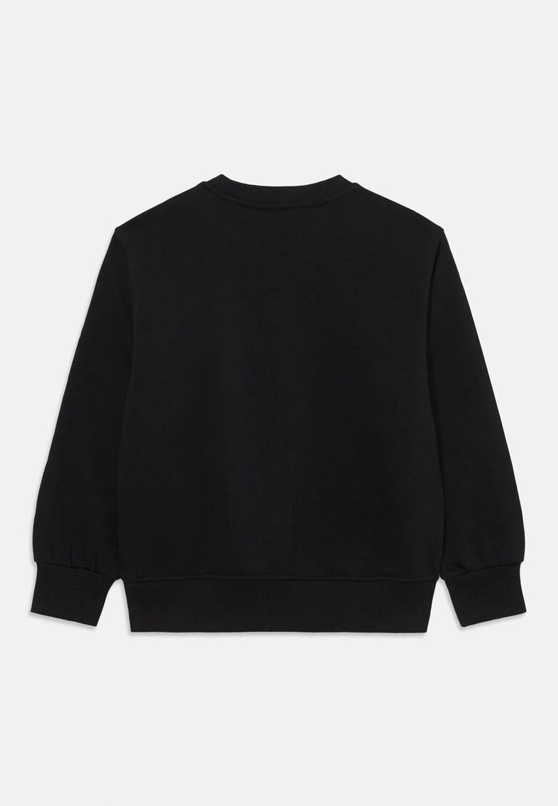 Diesel felpa bambino ragazzo nera girocollo cotone logo stampato - NERO | CammarataMode