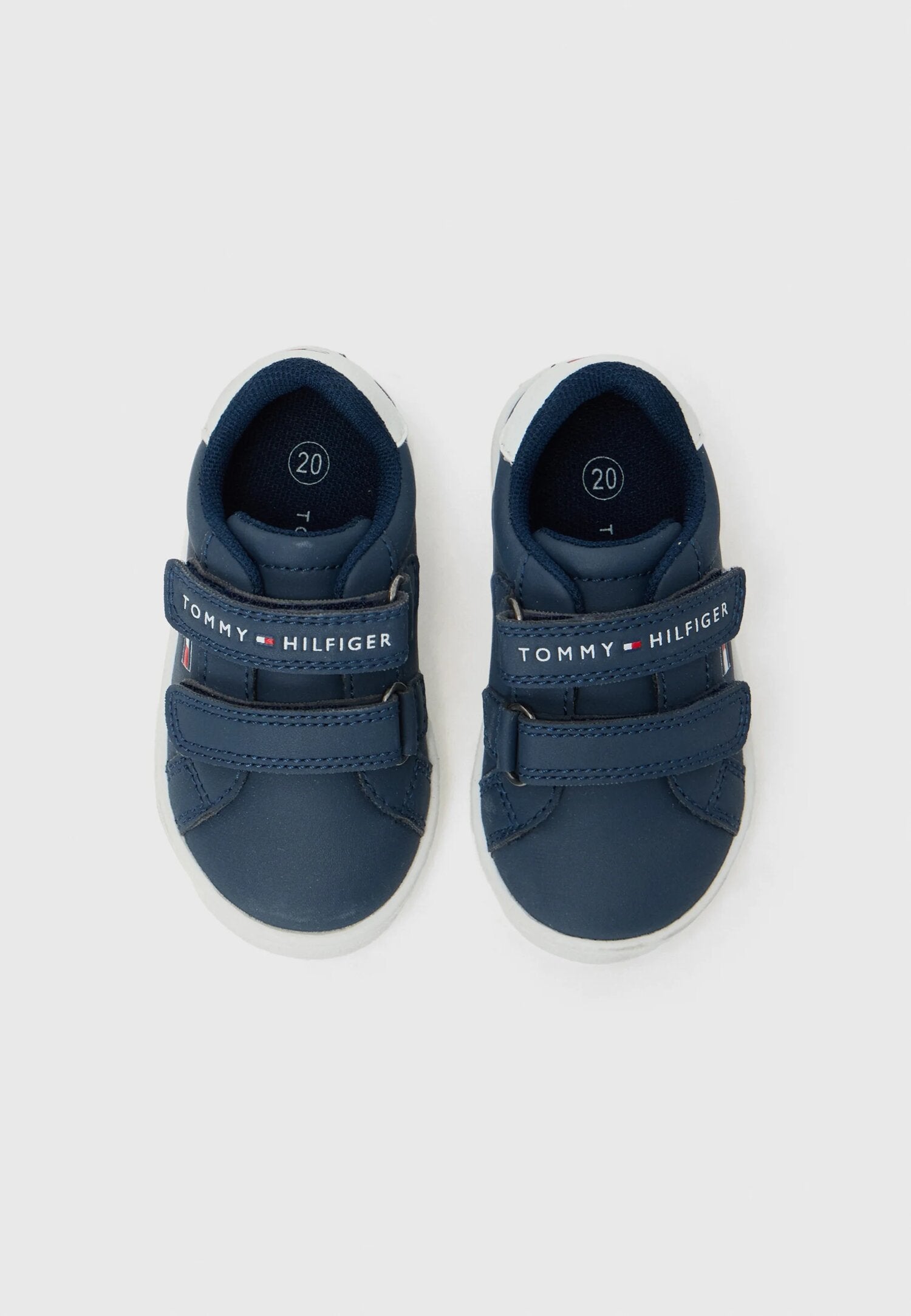 Tommy Hilfiger sneakers basse bambino unisex blu velcro estive pratiche