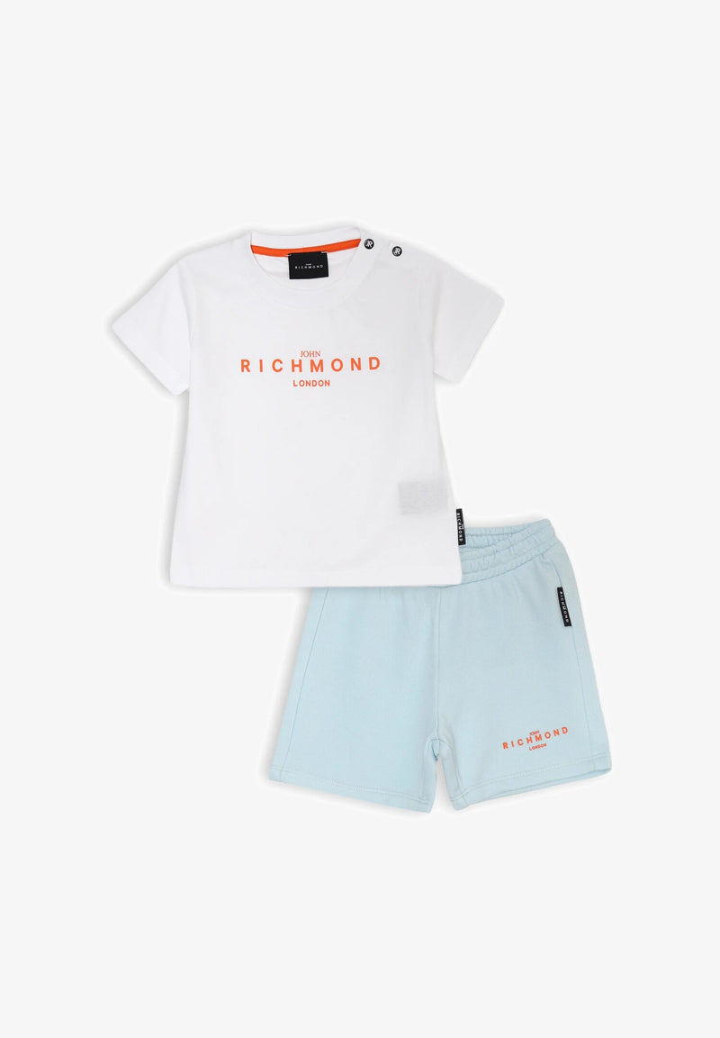 John Richmond baby boy white and blue complete set 6-36 months - SKY BLUE | CammarataMode