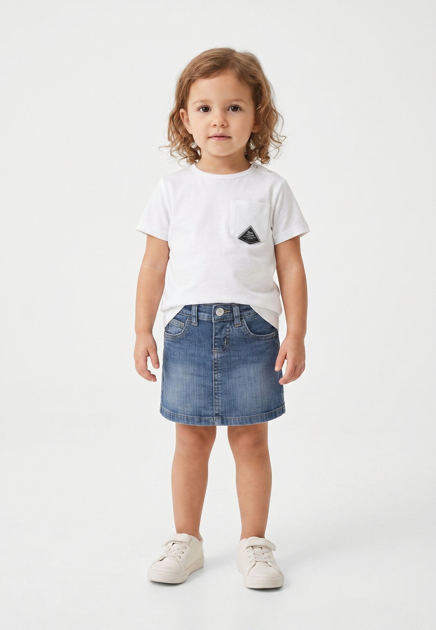 Roy Roger's Tshirt Bianca Con Taschino Neonato RG188B_