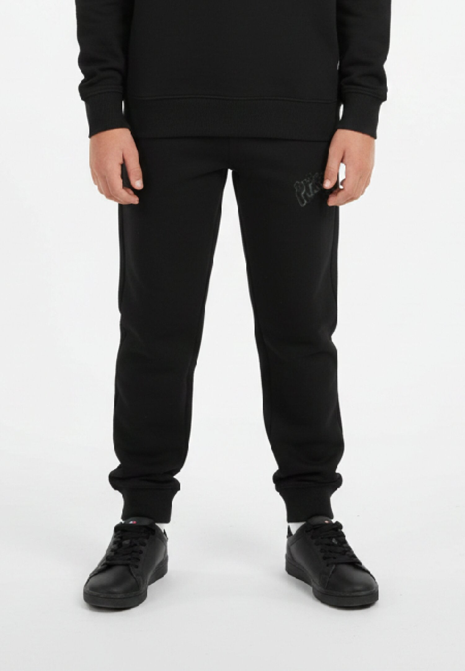 Pyrex Set Tuta Bambino Nero In Cotone Con Cappuccio Quotidiano AI 25