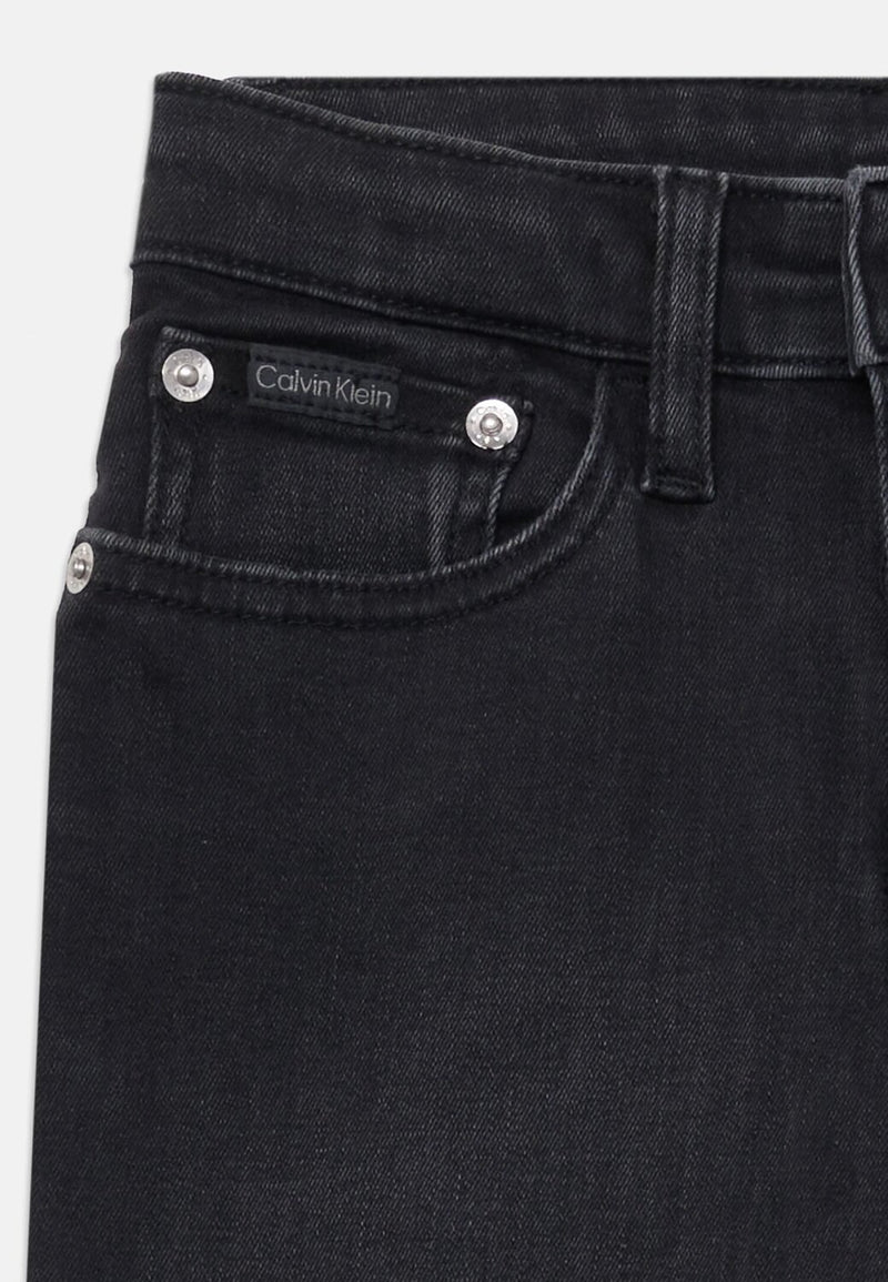 Calvin Klein Jeans Slim Fit Bambino – Nero Elasticizzato - NERO | CammarataMode