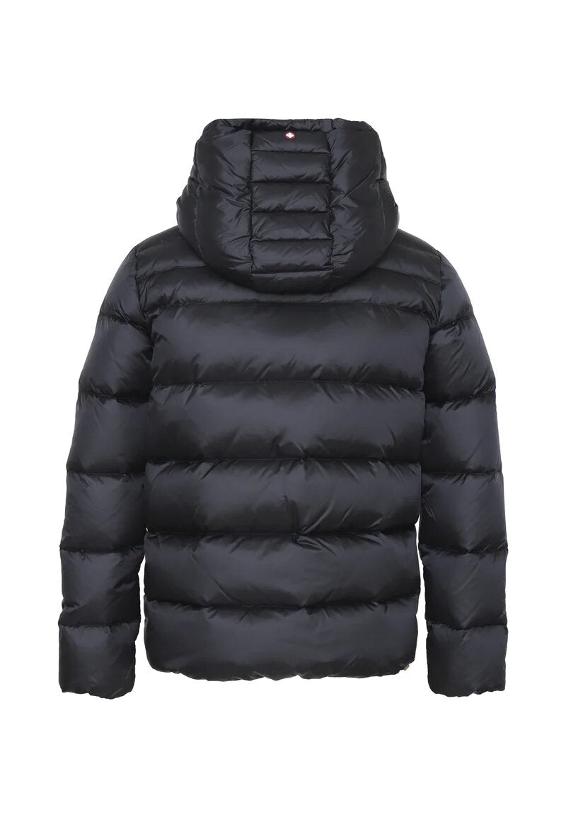 Canadiens Giubbotto Bambino Nero In Nylon Con Cappuccio Invernale AI 25