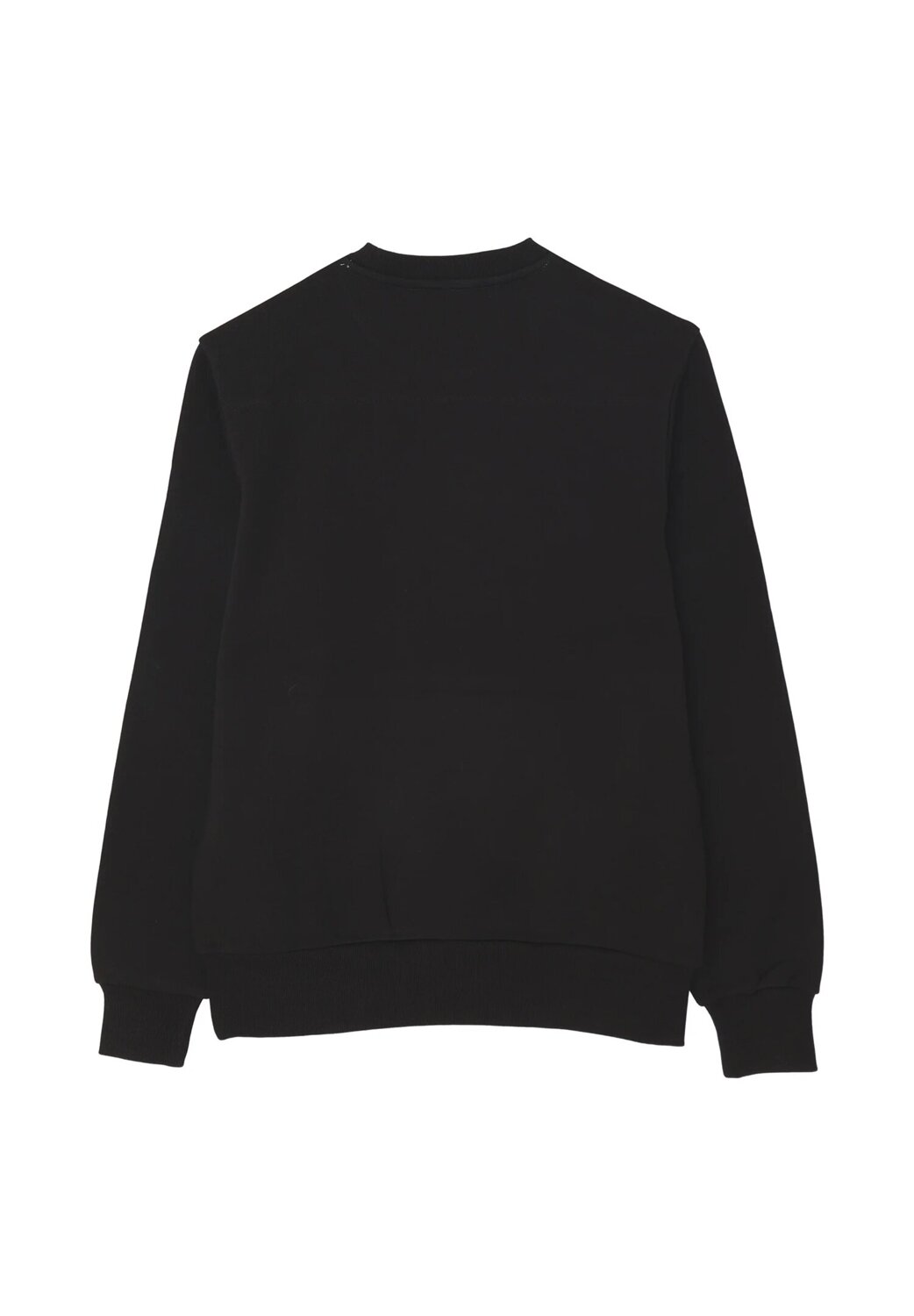 John Richmond felpa uomo girocollo nera cotone logo minimal