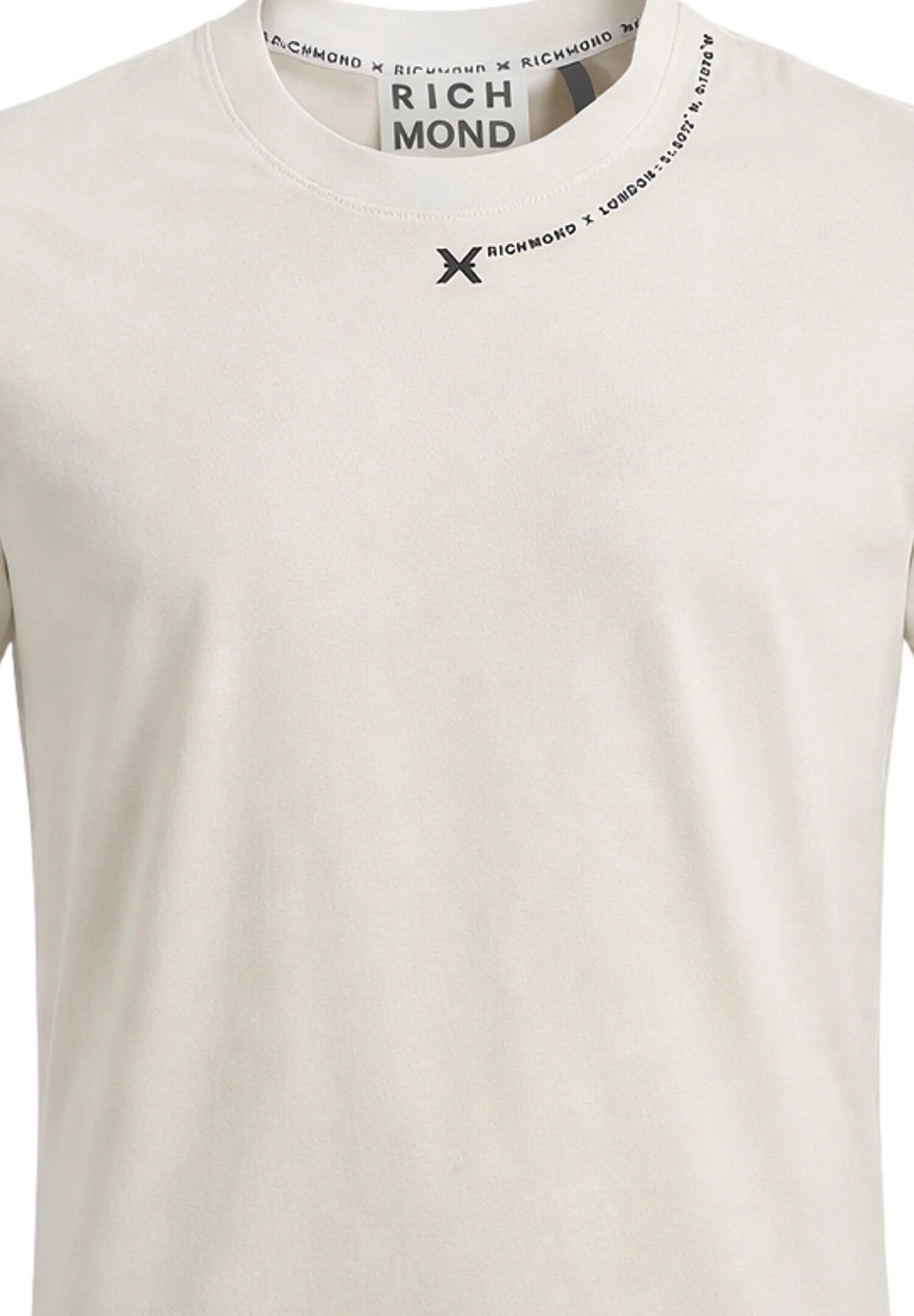 John Richmond Tshirt Grigia Logo x Sul Collo Uomo UMP26038TS_