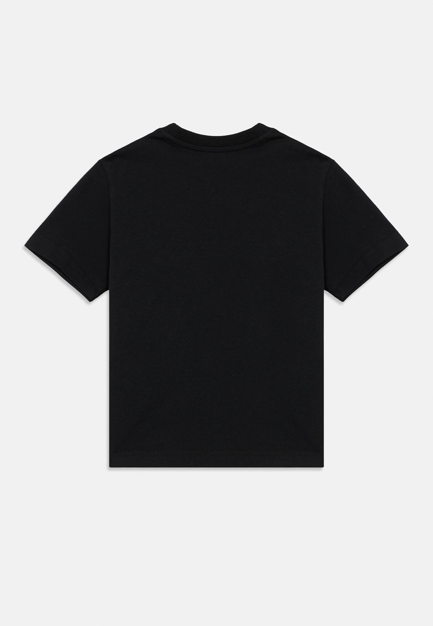 Diesel Tshirt Nera Bambino In Jersey Maniche Corte Sportivo PE26