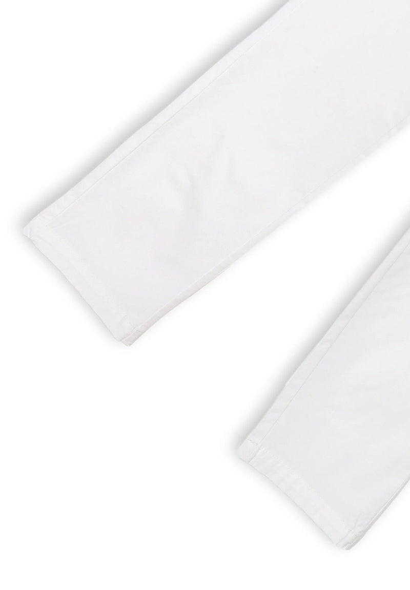 Roy Rogers - Kids' Slim Chino Pants White - Spring Summer 2025 - WHITE | CammarataMode