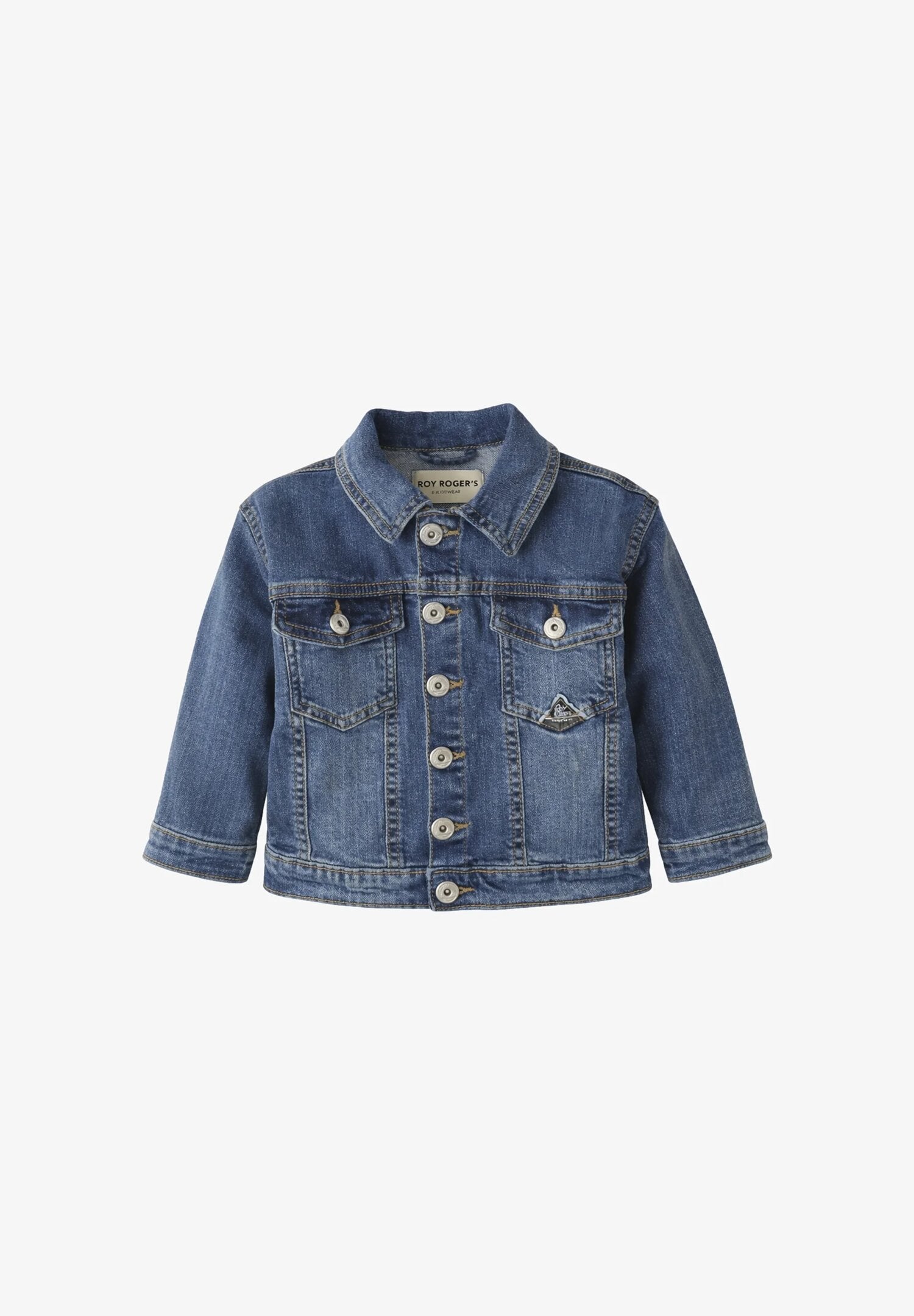 Roy Roger's Giubotto Jeans Neonato Con Bottoni Mezza Stagione In Denim RG205_