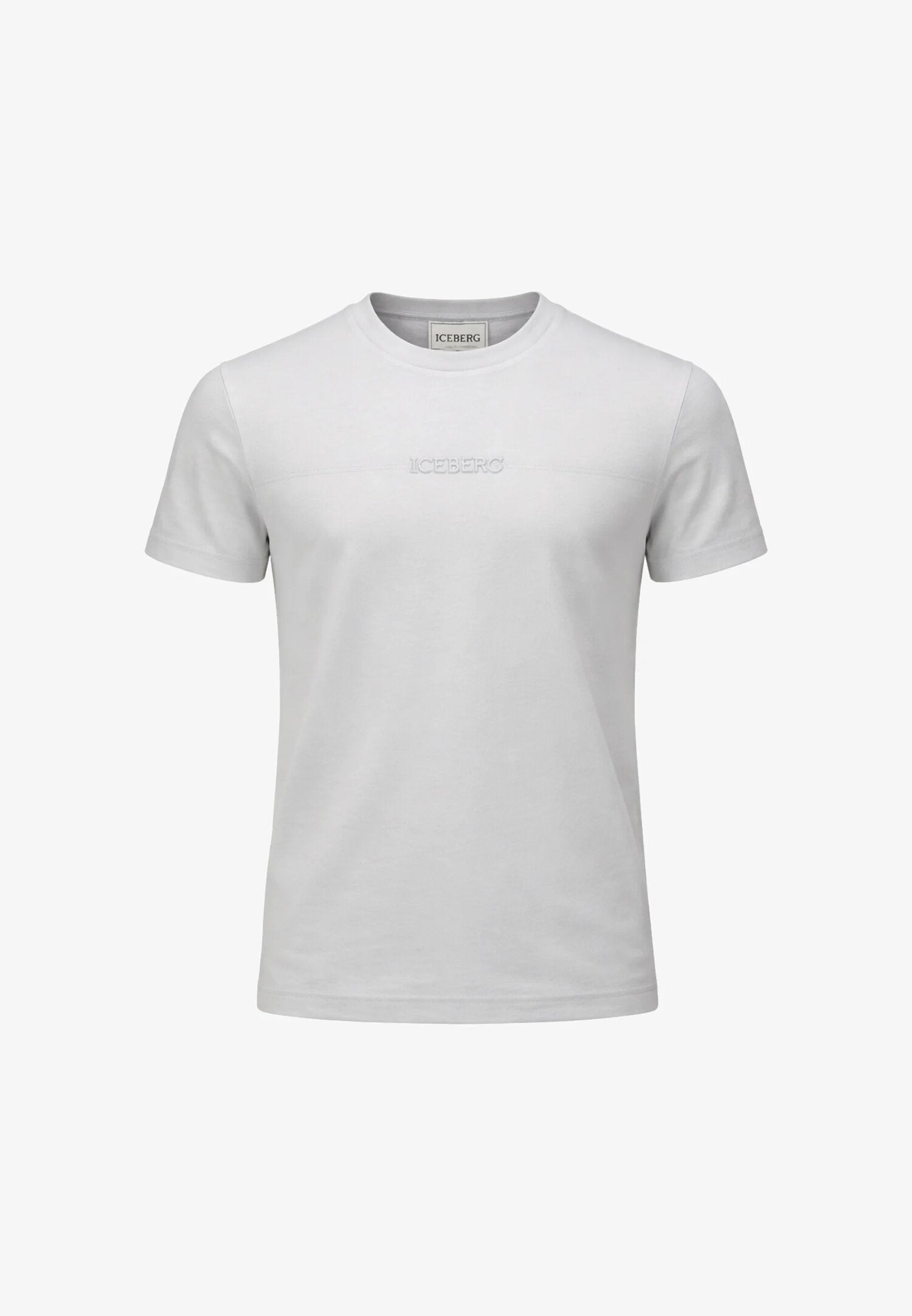 Icebergs Tshirt Grigia Logo Ricamato Bambino Bambino TSICE6114J_