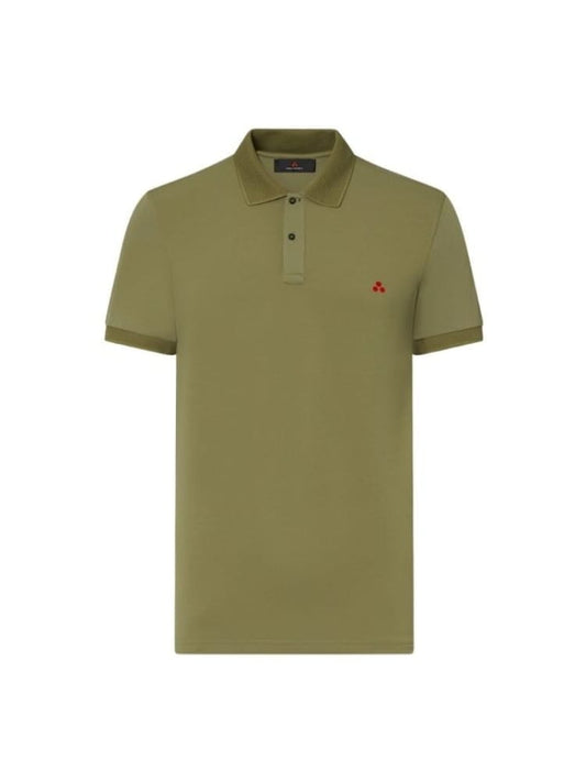 Peuterey polo olive grey uomo mini logo