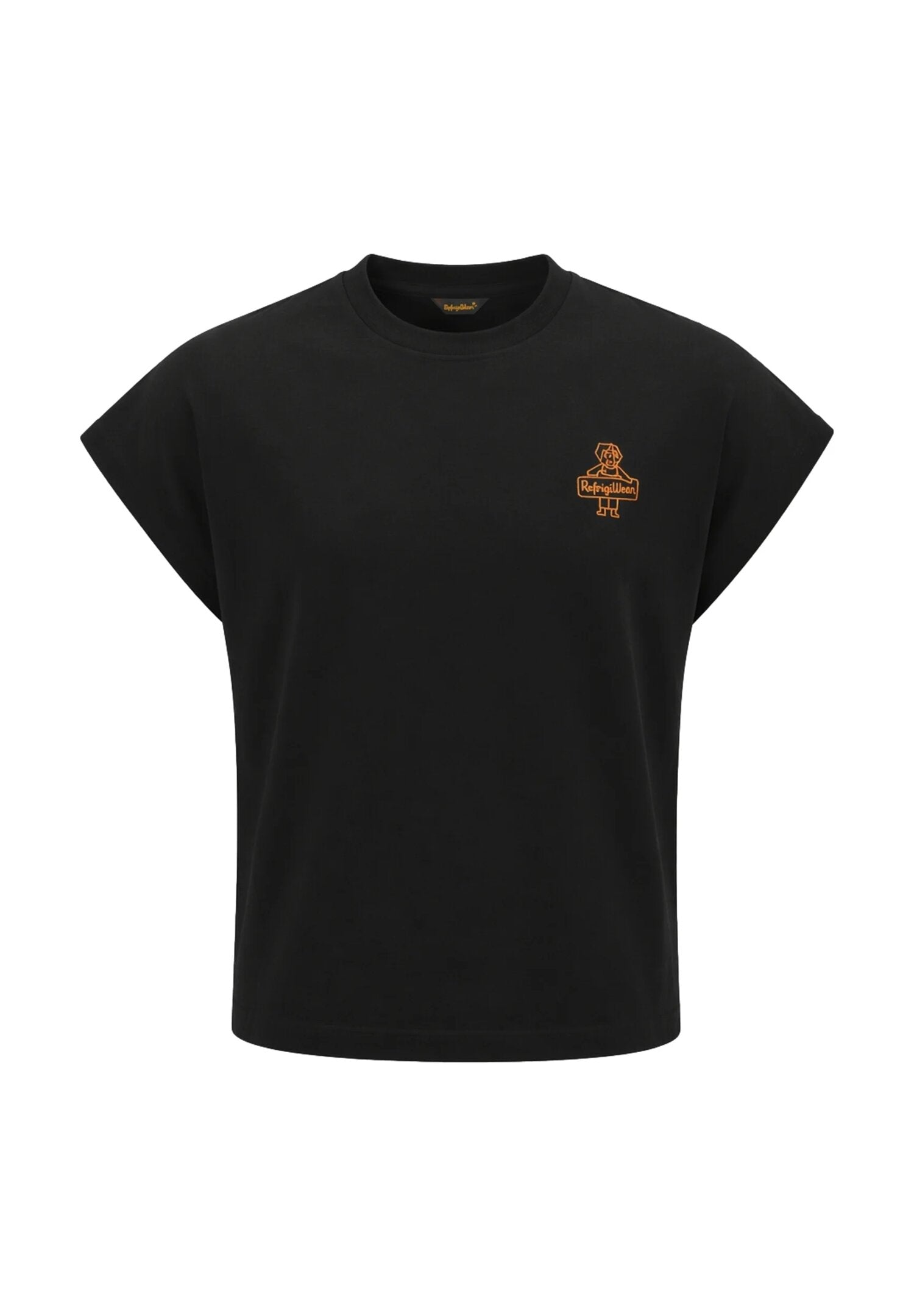 Refrigiwear Completo Smanicato Nero e Logo Arancio Bambino R1592DS26_