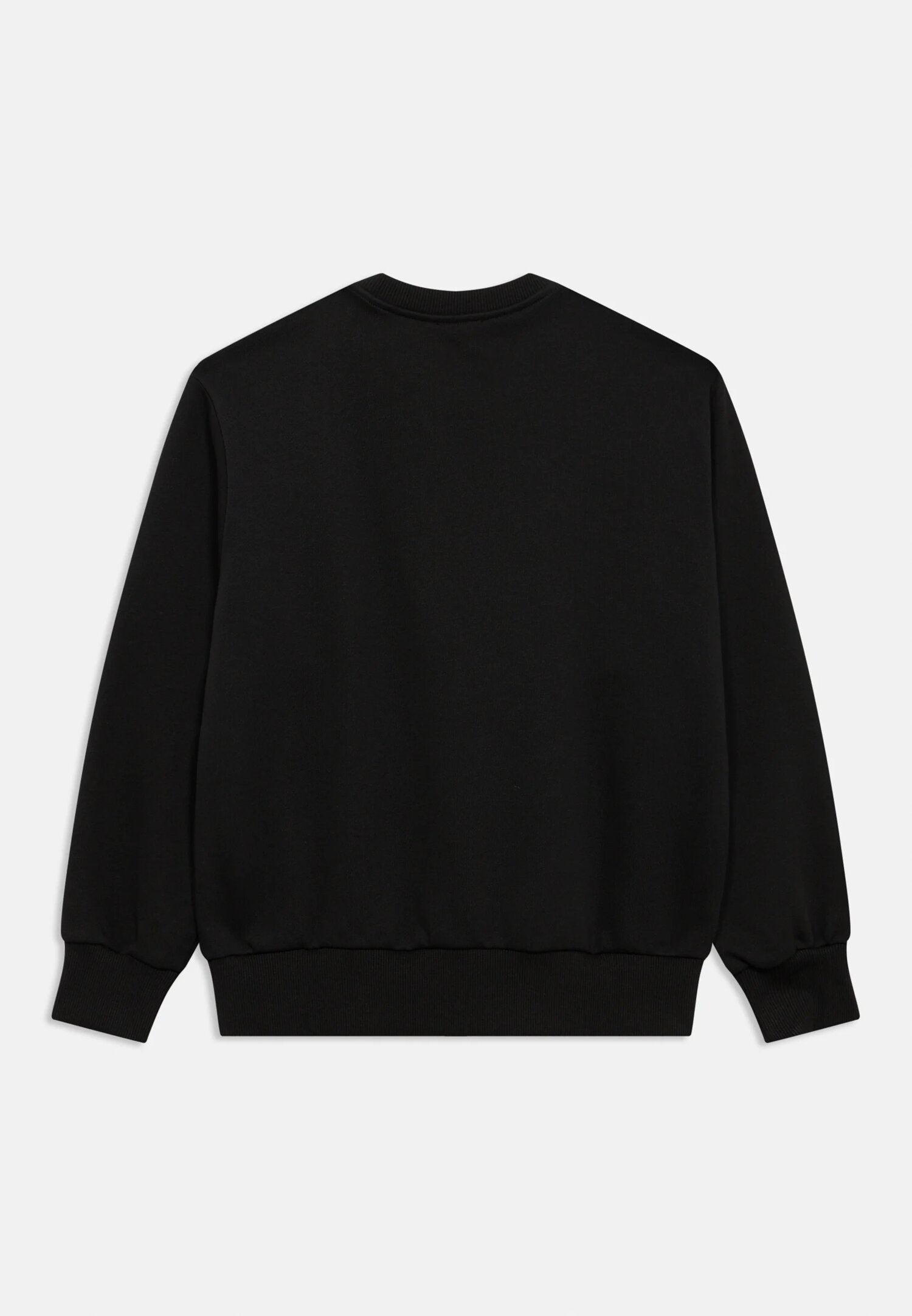 Diesel Felpa Nera Bambino In Cotone Girocollo Sportivo PE26