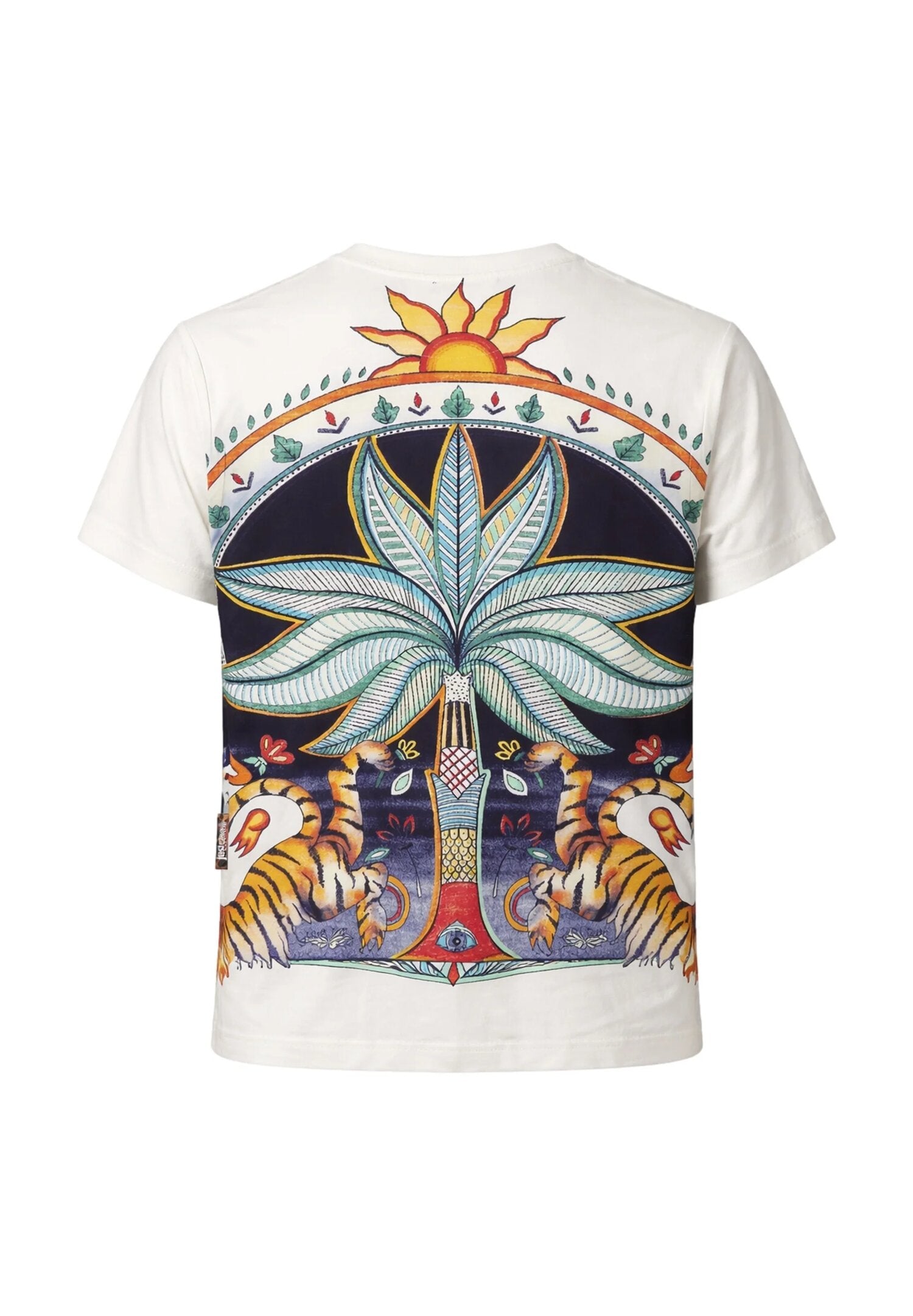 Just Cavalli t-Shirt Junior Bianca Stampa Fantasia Bambino JBP26077TS_