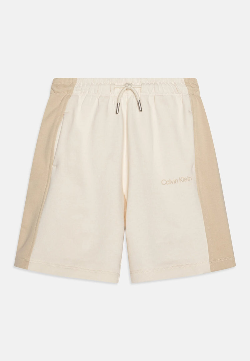 Calvin Klein beige shorts kids boys spring-summer 2025 - BEIGE | CammarataMode
