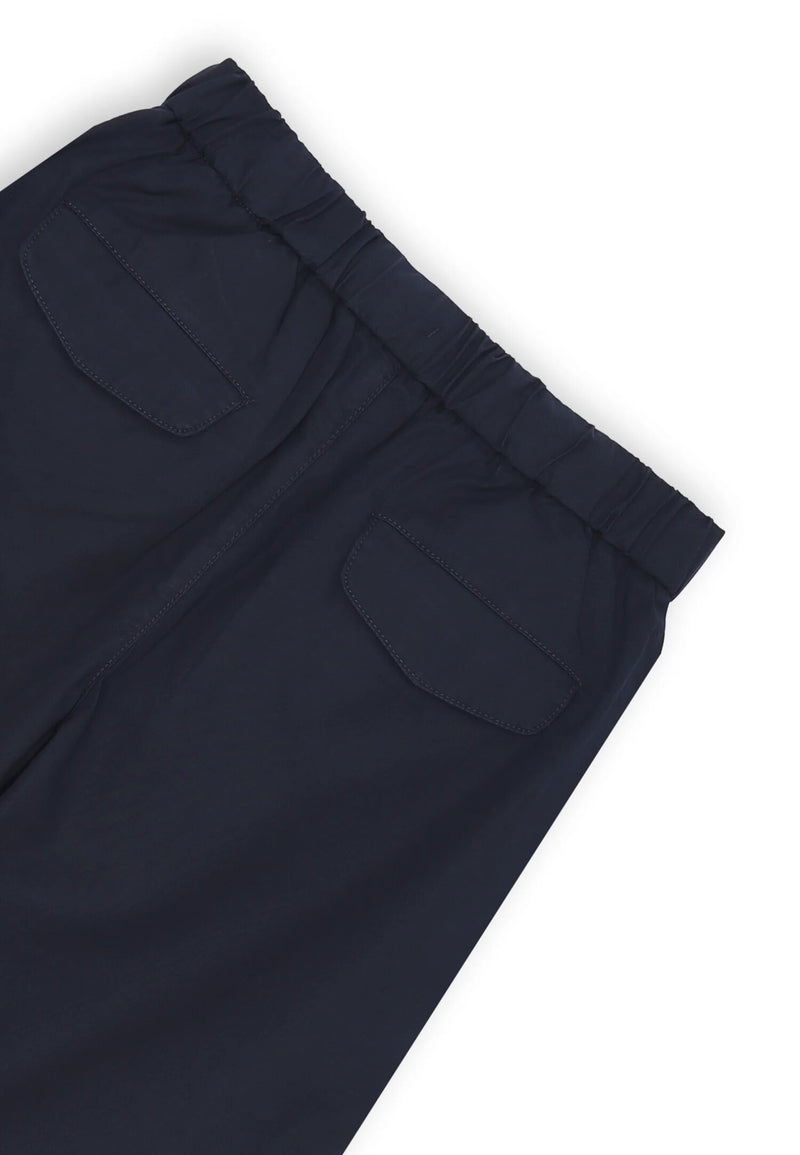 Sun68 blue knee-length cotton bermuda shorts for kids with elasticated waistband - BLUE | CammarataMode