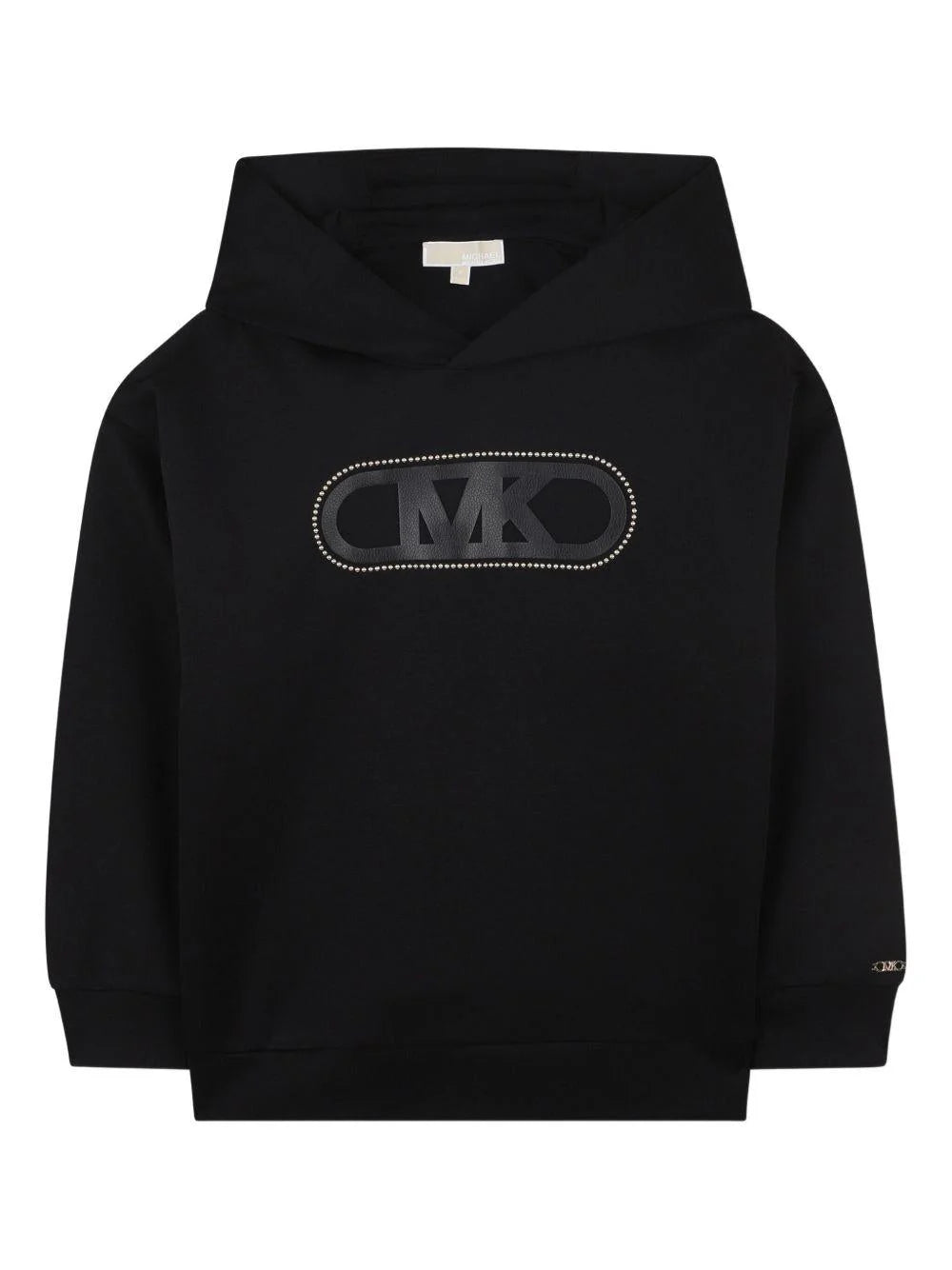 Felpa per bambina Michael Kors Kids nero con strass