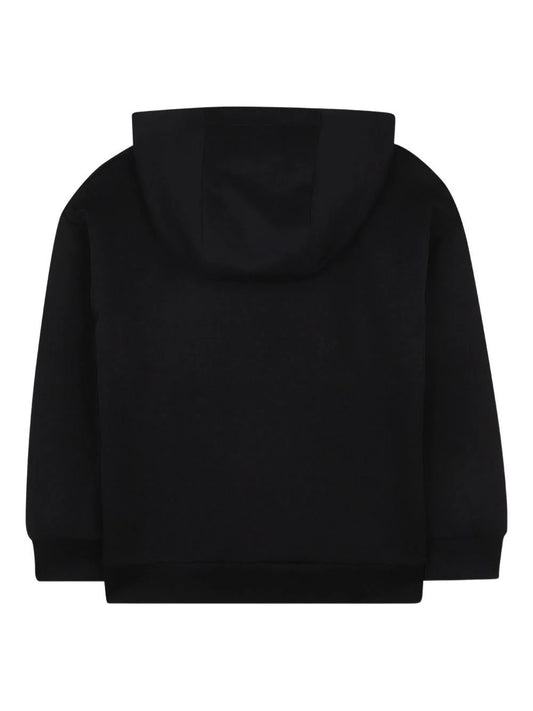 Felpa per bambina Michael Kors Kids nero con strass