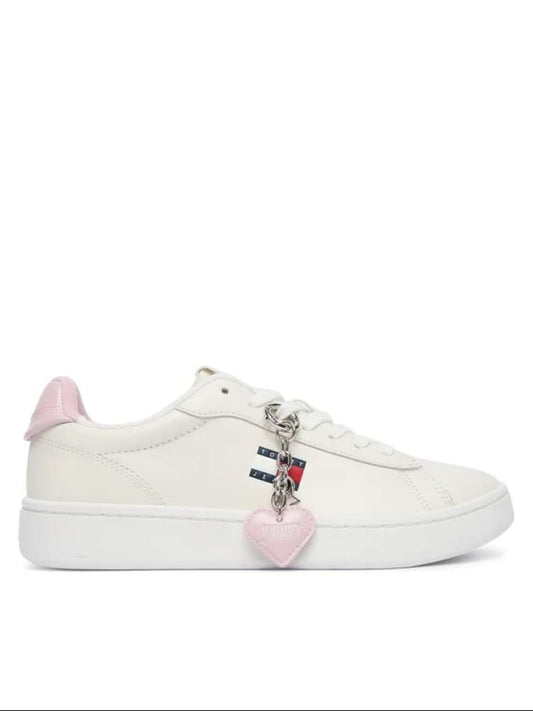 Tommy Jeans scarpe bianche donna logo sul lato