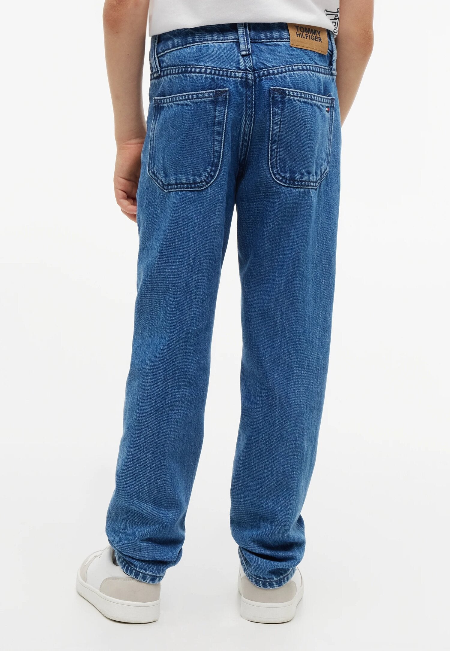 Tommy Hilfiger Jeans Blu Denim Cinque Tasche Neonato KB0KB104671A4A_