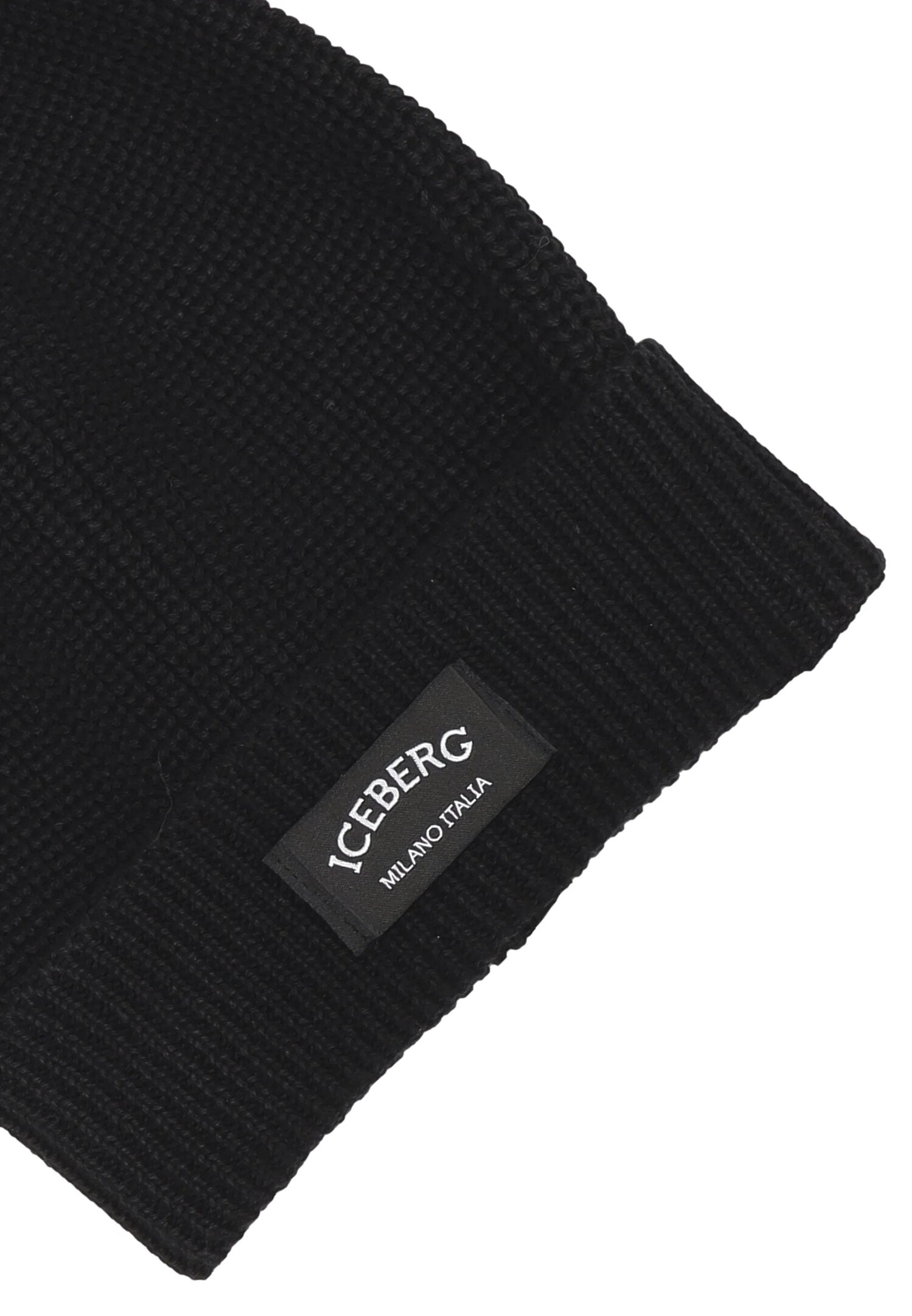 Iceberg Cappello Nero Bambino In Cotone Cuffia | Uso Quotidiano AI25 | CammarataMode