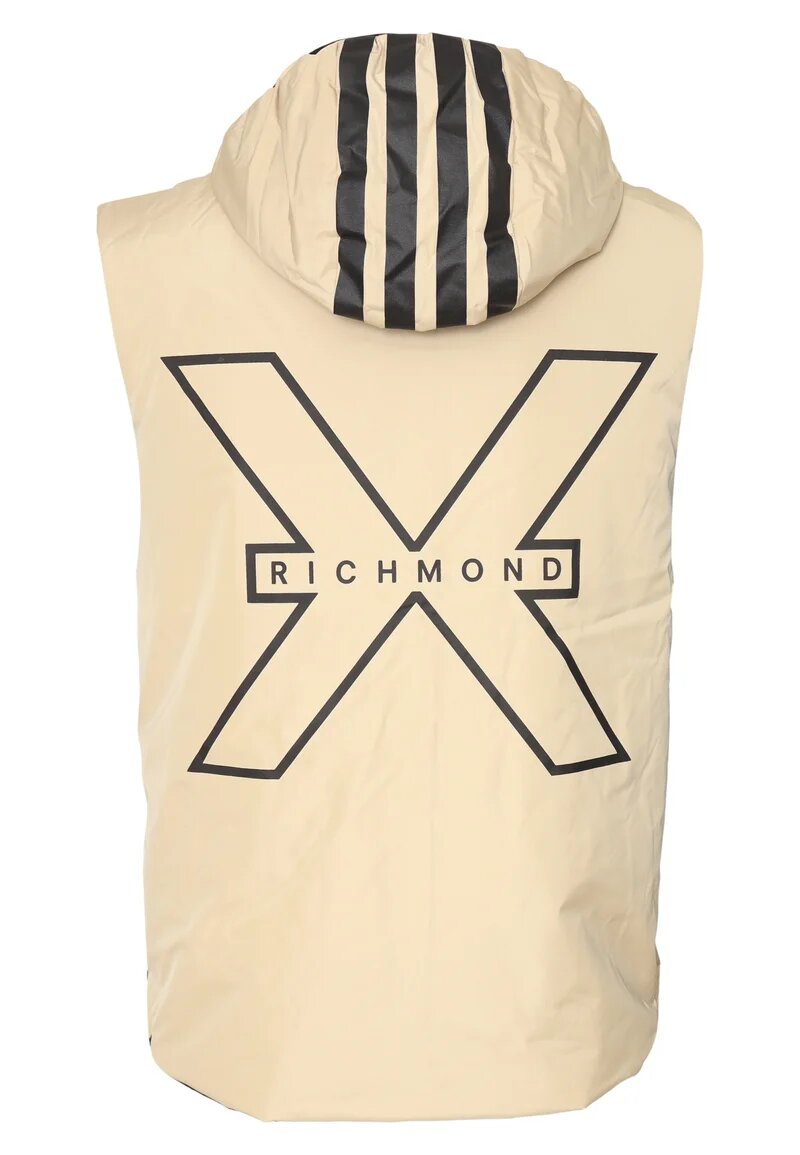 John Richmond Gilet Nero Uomo In Nylon Reversibile Autunnale AI25