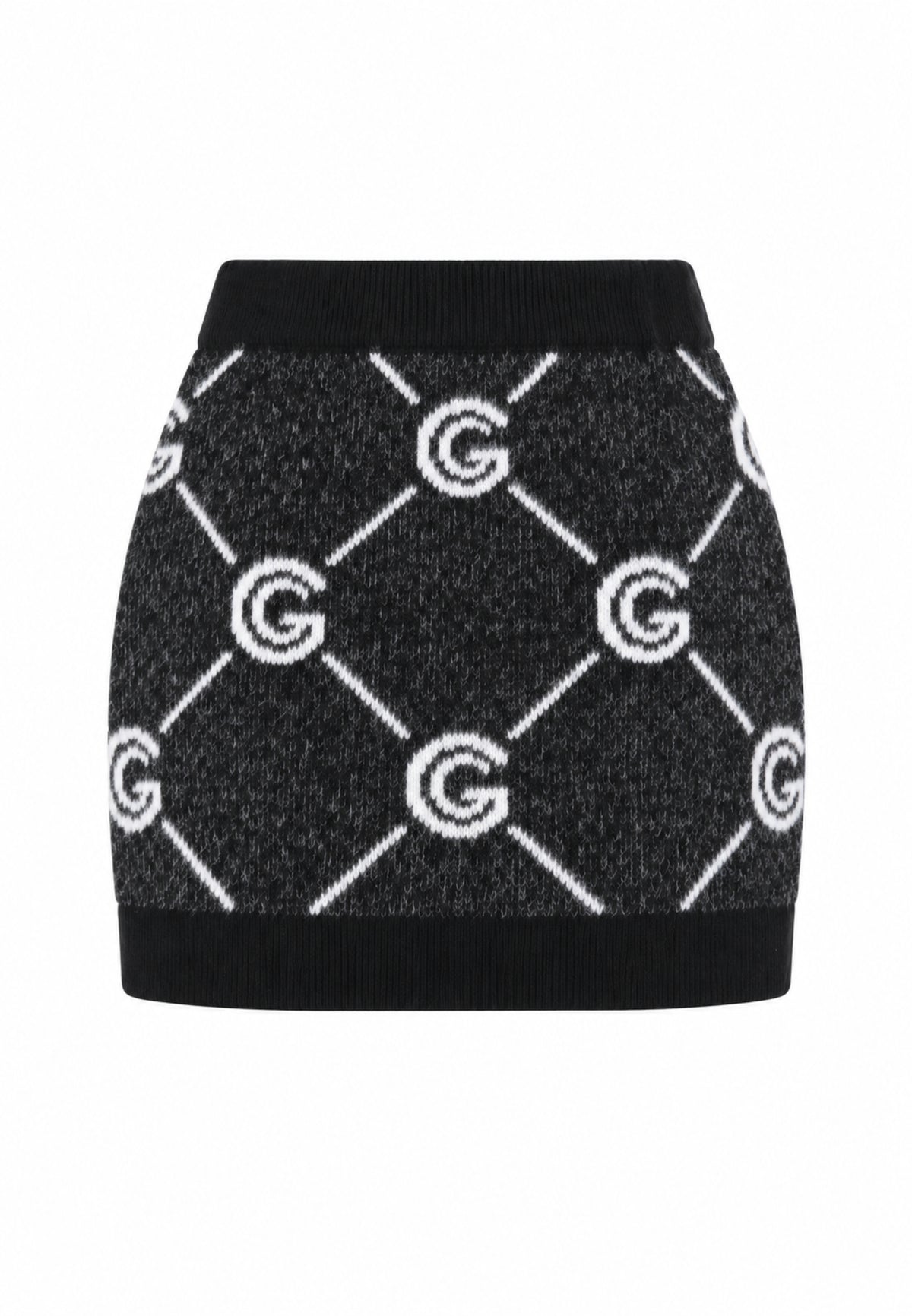 Gabriella Gucci COMPLETO NERO IN MAGLIA CON MAGLIONE E GONNA LOGATI Bambine e ragazze GK300+GK301.NE_
