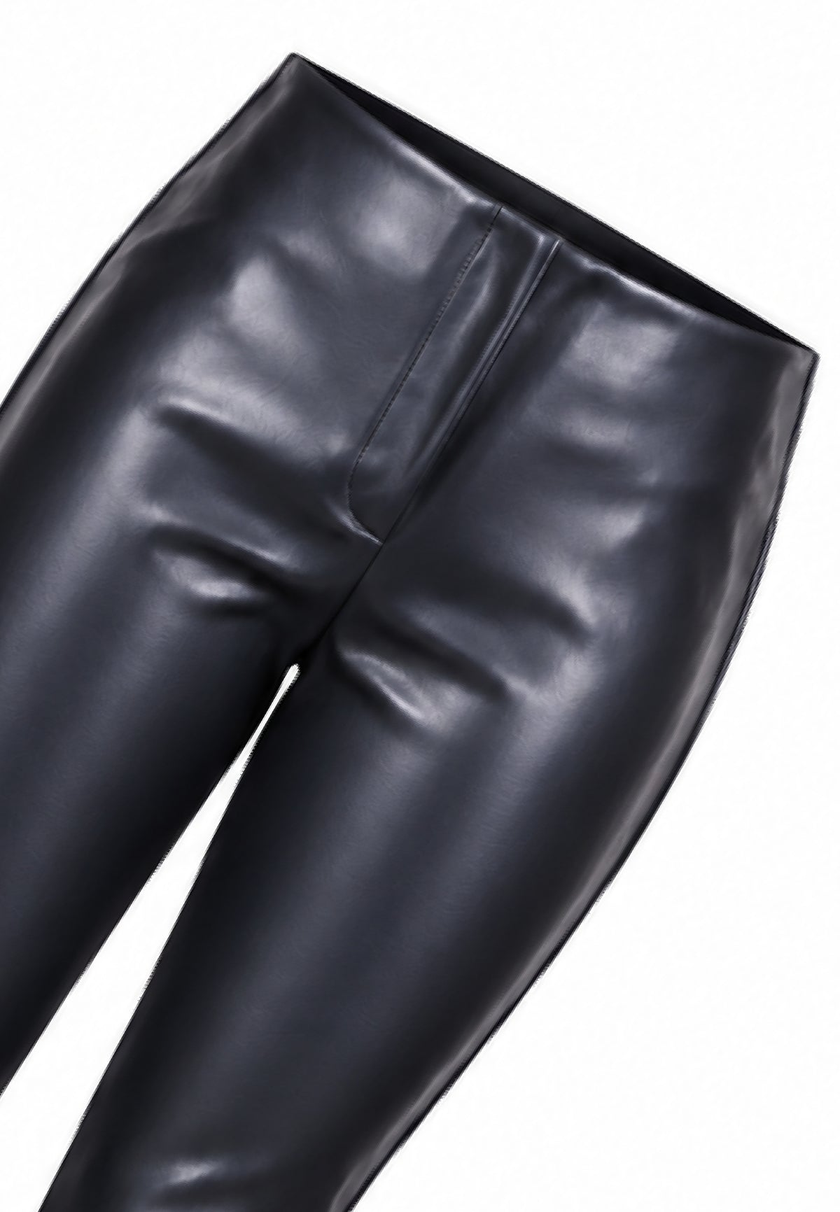 John Richmond leggings NERI A ZAMPA EFFETTO PELLE Bambine e ragazze rga26046le.ne_