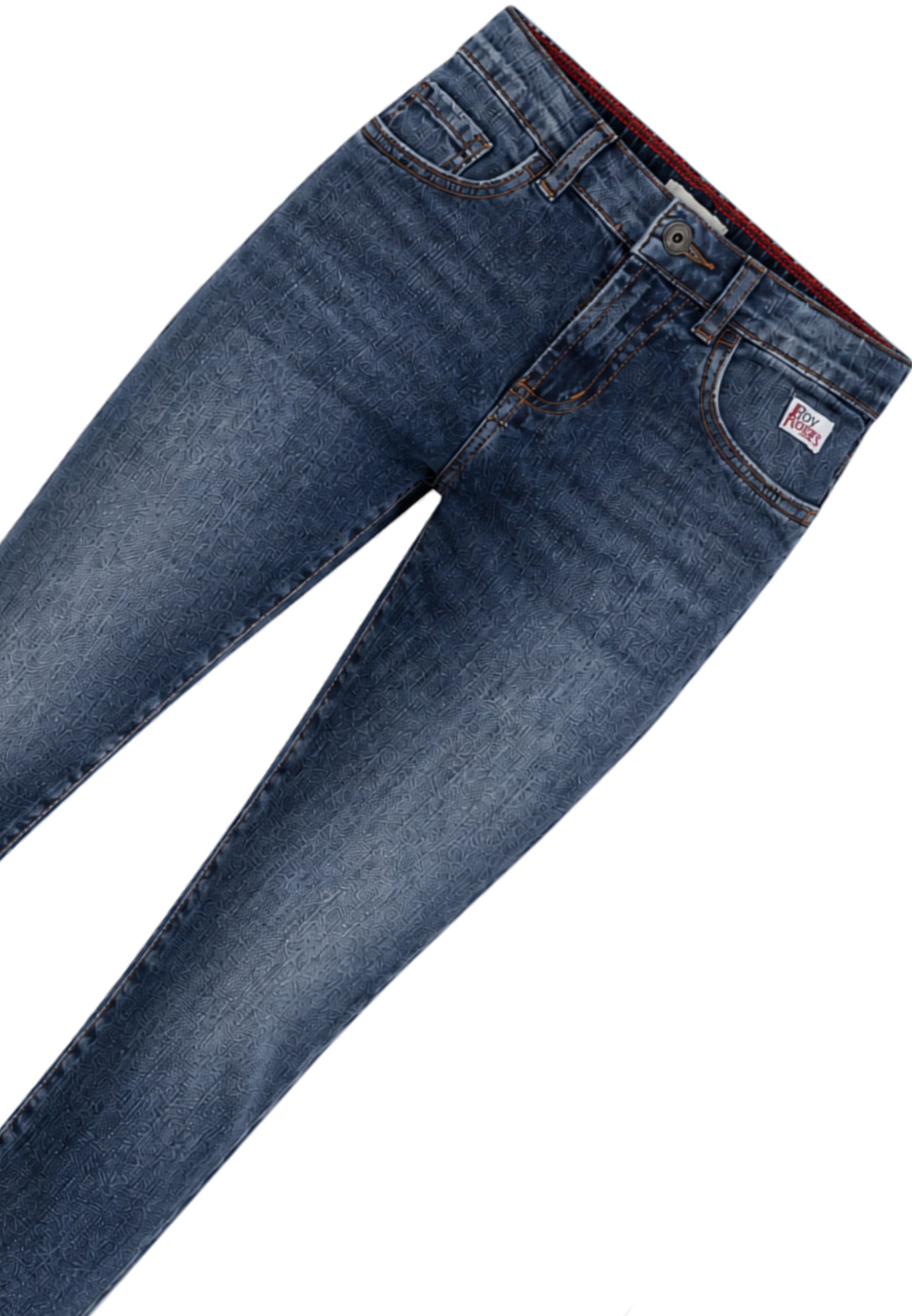 Roy Roger's jeans BLU DENIM A SIGARETTA SLIM FIT Bambini e ragazzi rh142/49.denim_
