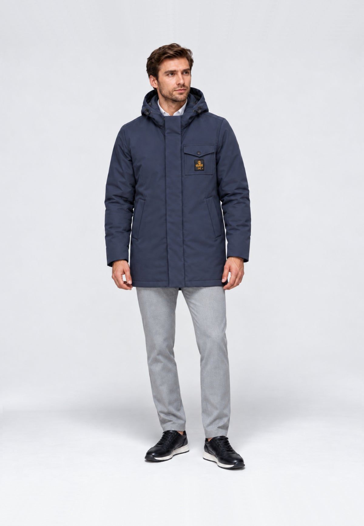 REFRIGIWEAR GIUBBOTTO BLU LUNGO SOFTSHELL Uomo LONG SPEED.BLU_