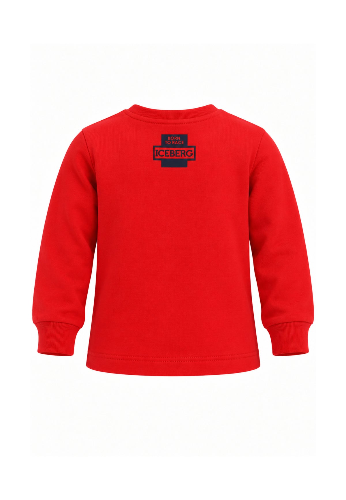 ICEBERGS T SHIRT ROSSA CON LOGO CENTRALE Bambini e ragazzi TSICE7316B.RO_