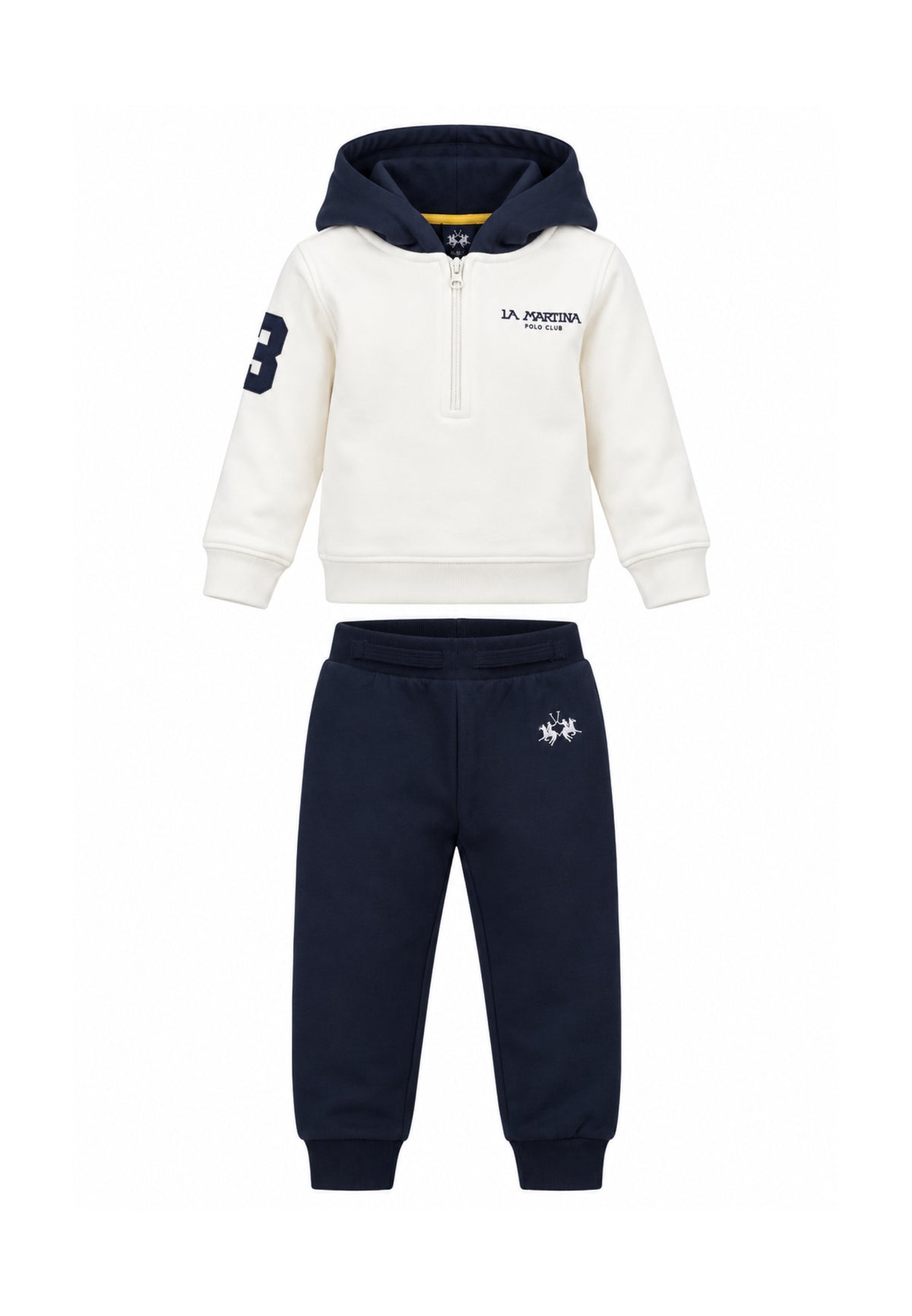 LA MARTINA completo PANNA CON FELPA CAPPUCCIO Bambini e ragazzi MAB0086.PANNA_