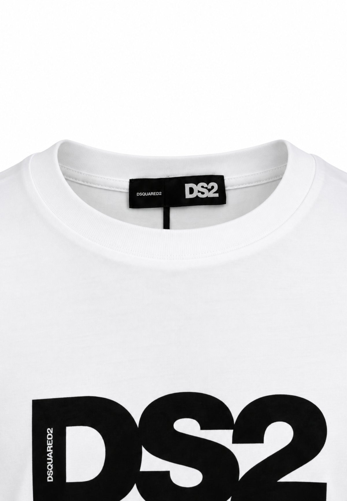 DS2 T SHIRT PANNA A MANICHE LUNGHE CON LOGO MAXI CENTRALE Bambini e ragazzi F62K280ML.PANNA_