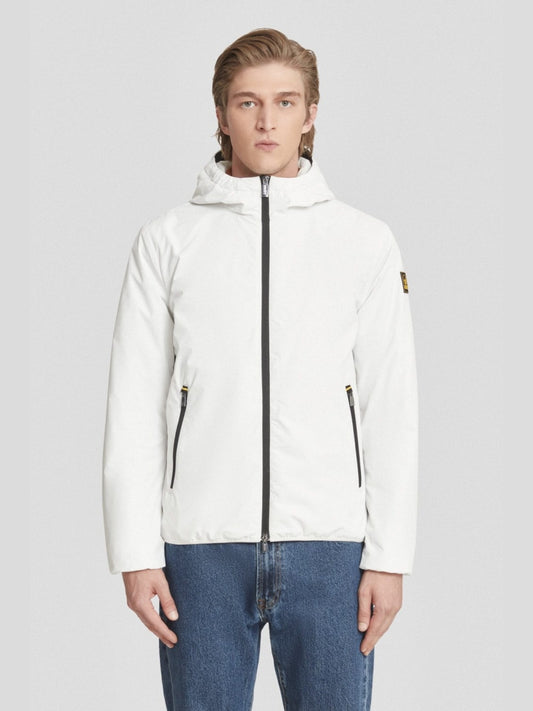 Ciesse Piumini giubbotto bianco uomo con cappuccio logo