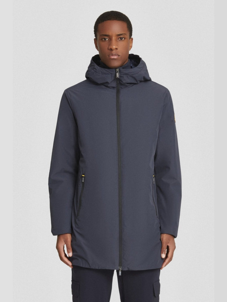 Ciesse Piumini giubbotto blu navy uomo con cappuccio lungo