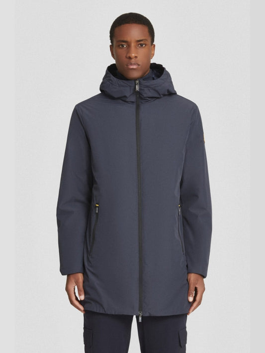 Ciesse Piumini giubbotto blu navy uomo con cappuccio lungo