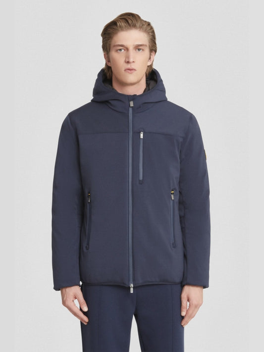 Ciesse Piumini giubbotto blu navy uomo corto con cappuccio