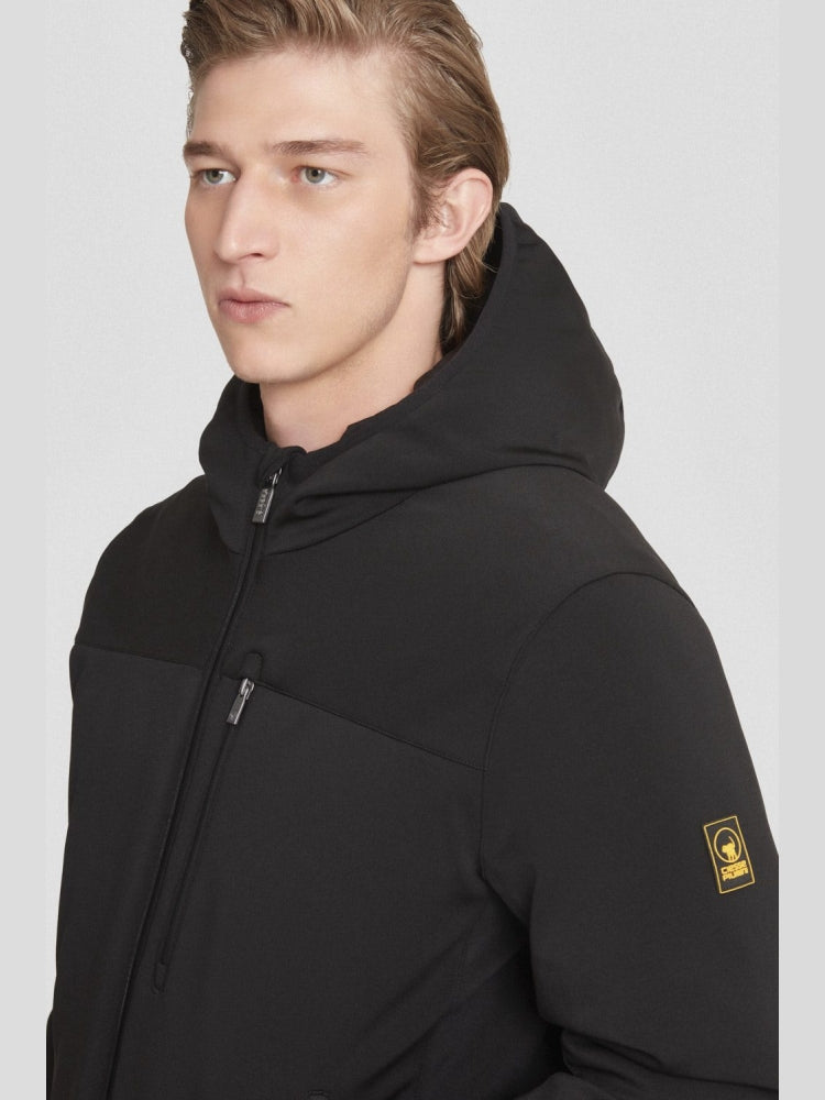 Ciesse Piumini giubbotto nero uomo con cappuccio corto