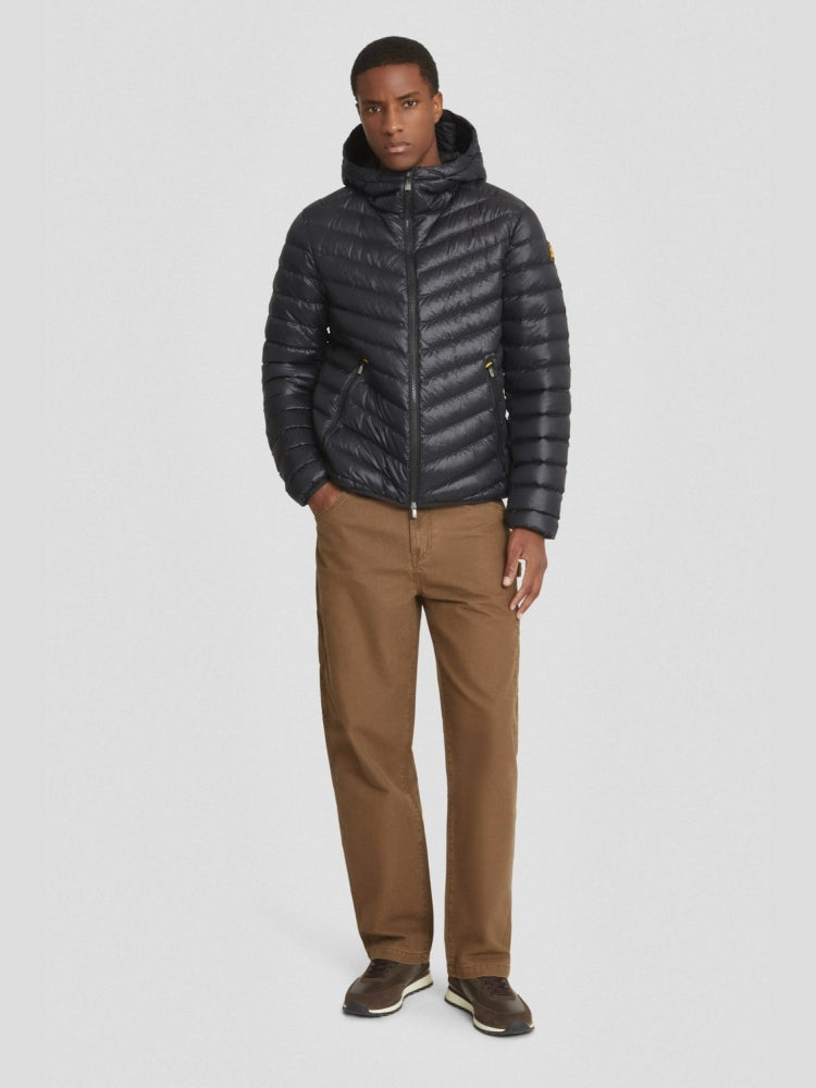 Ciesse Piumini giubbotto nero uomo con cappuccio imbottito