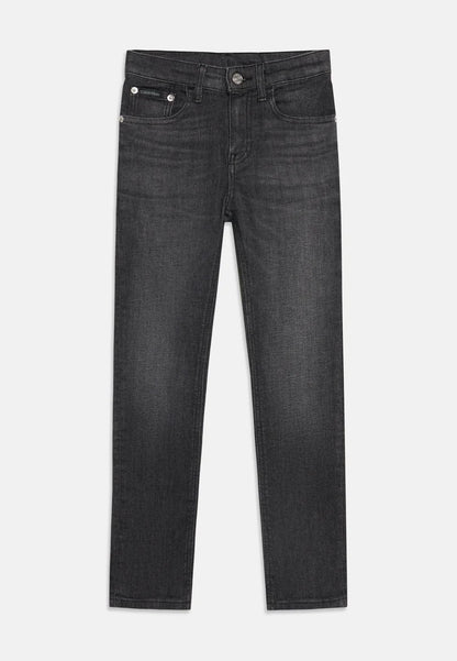 CALVIN KLEIN JEANS denim nero cinque tasche Bambini e ragazzi LVCKTJC19B1BY.NE_