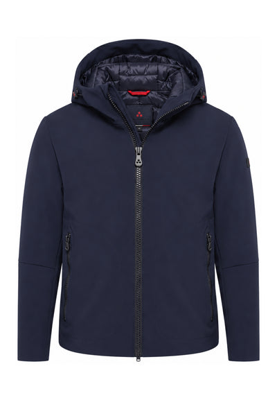Peuterey GIUBBOTTO BLU SOFT SHELL CON CAPPUCCIO Bambini e ragazzi LOGE SRTR GRS 04 KID.BLU_