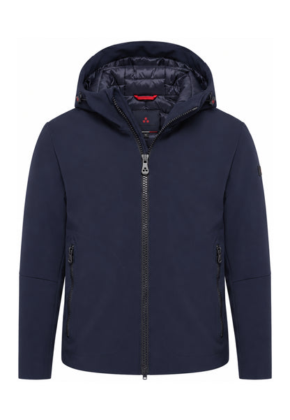 Peuterey GIUBBOTTO BLU SOFT SHELL CON CAPPUCCIO Bambini e ragazzi LOGE SRTR GRS 04 KID.BLU_