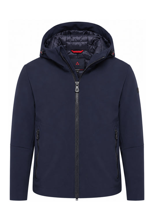 Peuterey GIUBBOTTO BLU SOFT SHELL CON CAPPUCCIO Bambini e ragazzi LOGE SRTR GRS 04 KID.BLU_