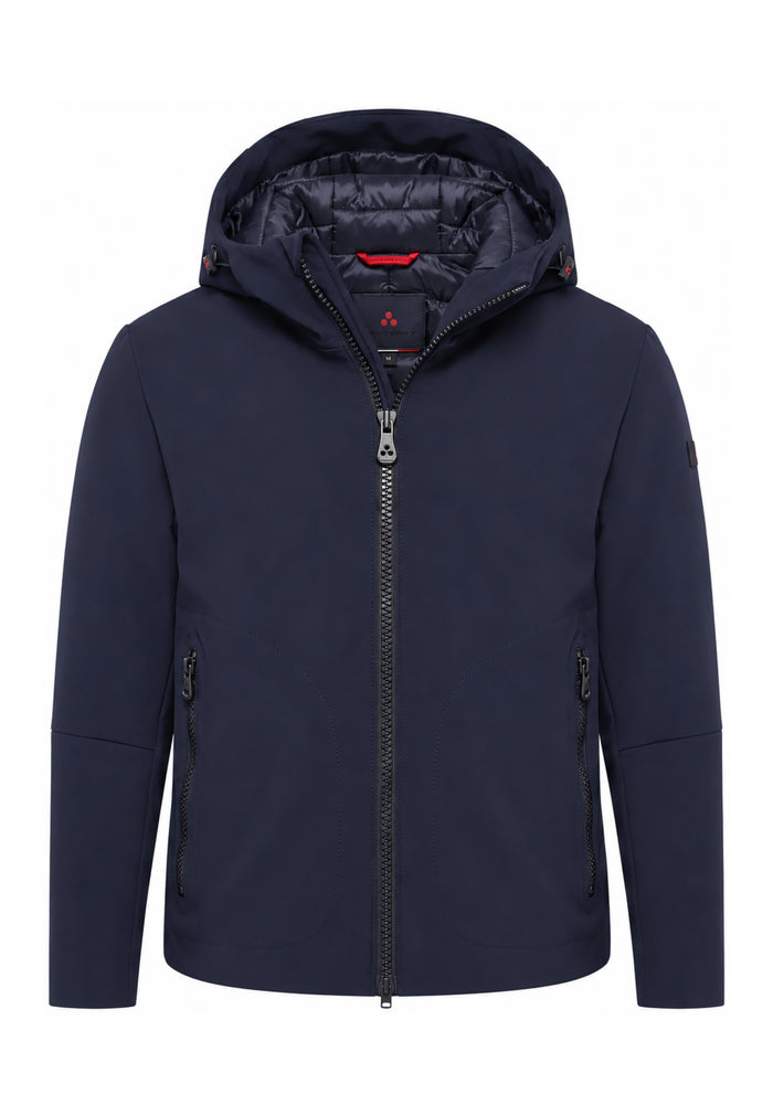 Peuterey GIUBBOTTO BLU SOFT SHELL CON CAPPUCCIO Bambini e ragazzi LOGE SRTR GRS 04 KID.BLU_