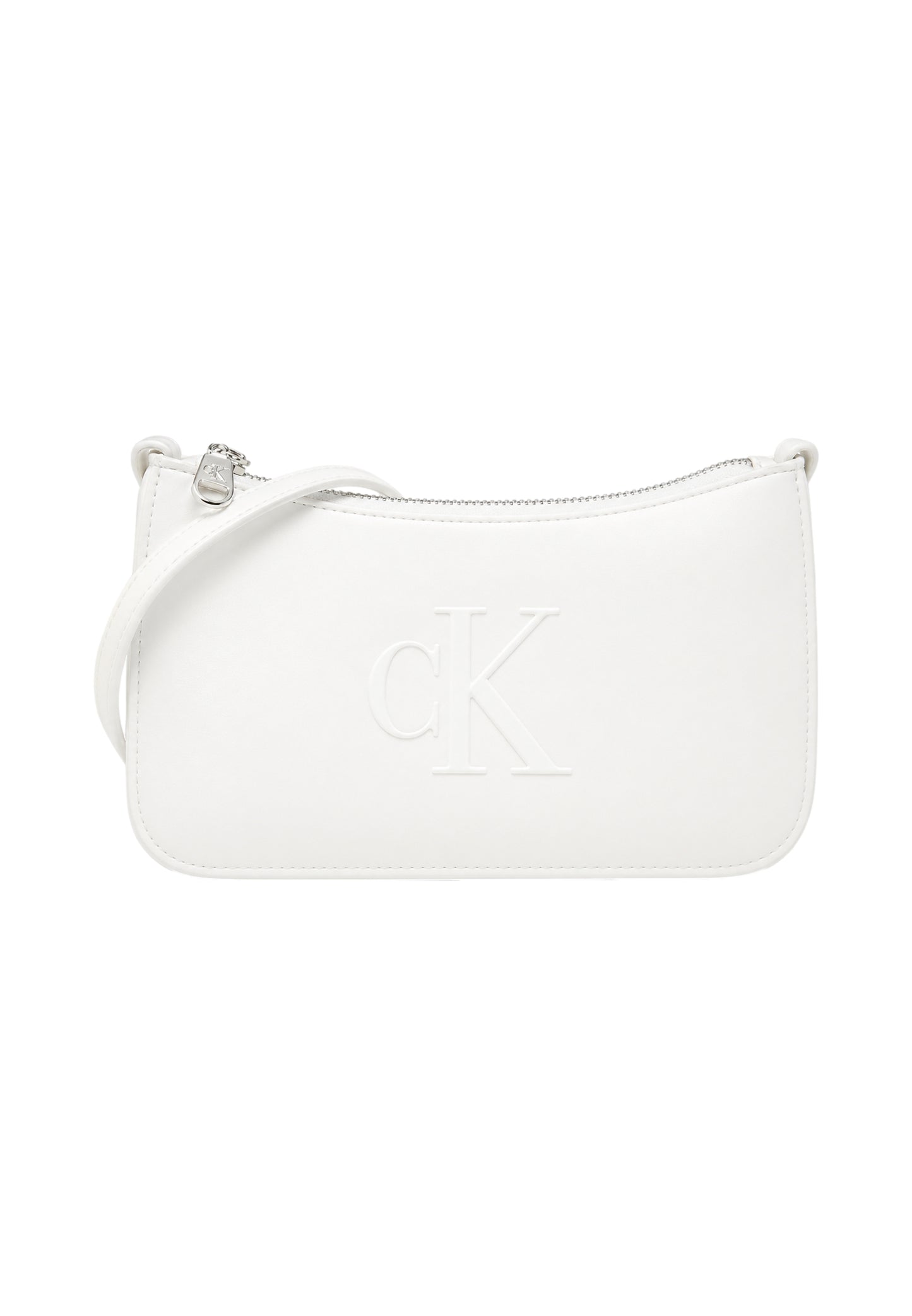 Calvin Klein borsa bianca donna maxi logo | Misure: 22 x 13 x 2 cm