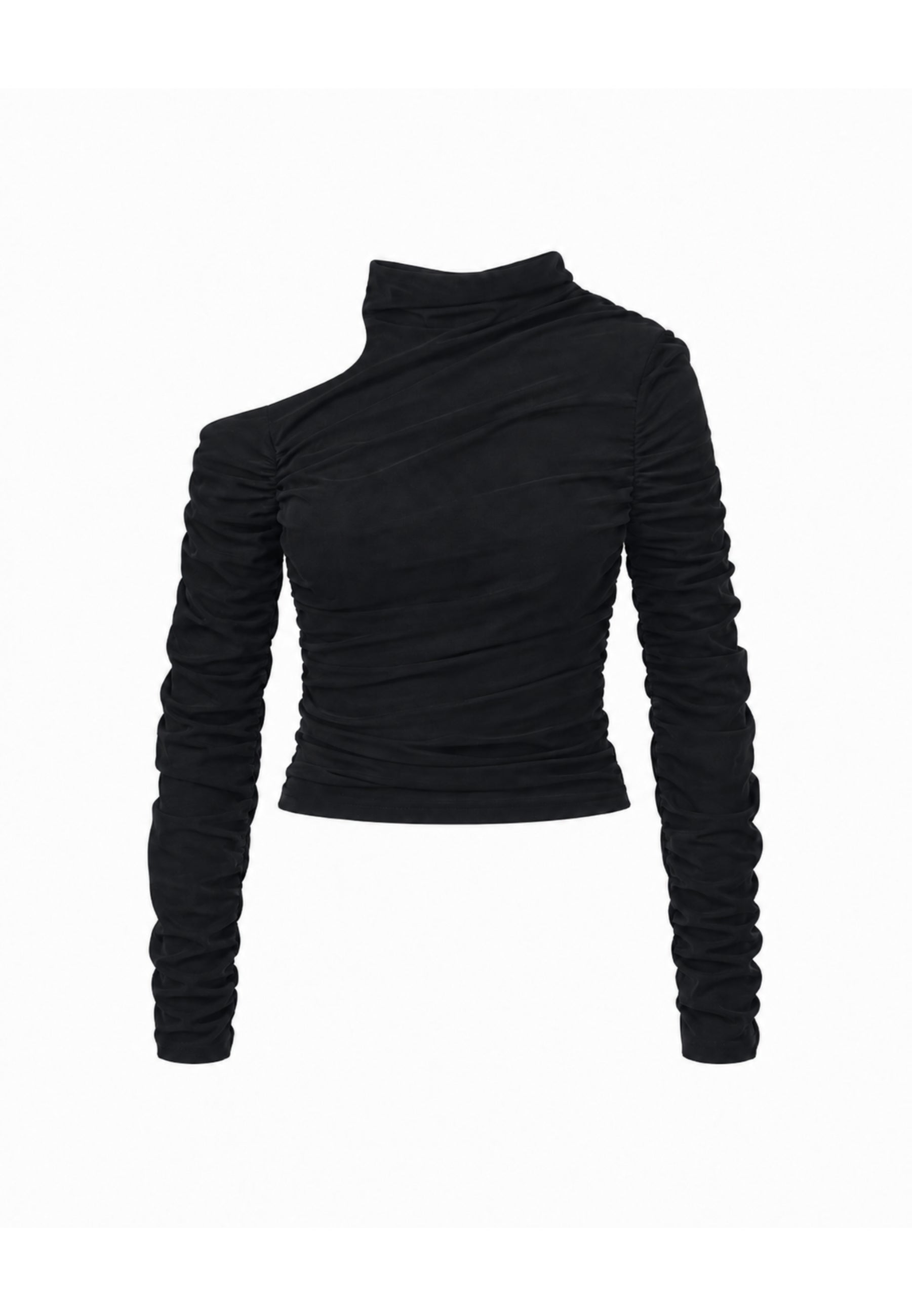 MARC ELLIS MAGLIA NERA CON ARRICCIO E SPALLA SCOPERTA Bambine e ragazze JMJTS03886.NE_