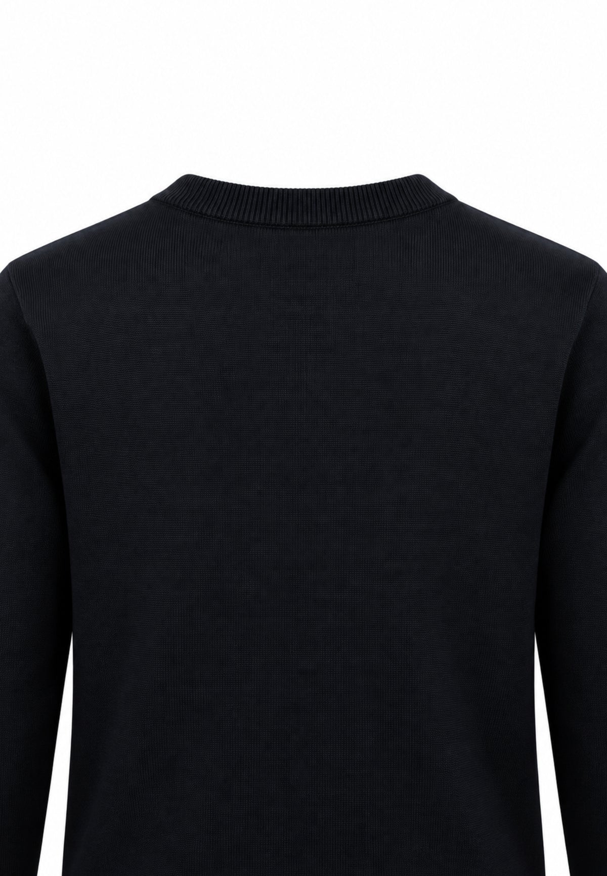 OVERD MAGLIONE NERO IN LANA RASATA Bambini e ragazzi OK105SMG.NE_