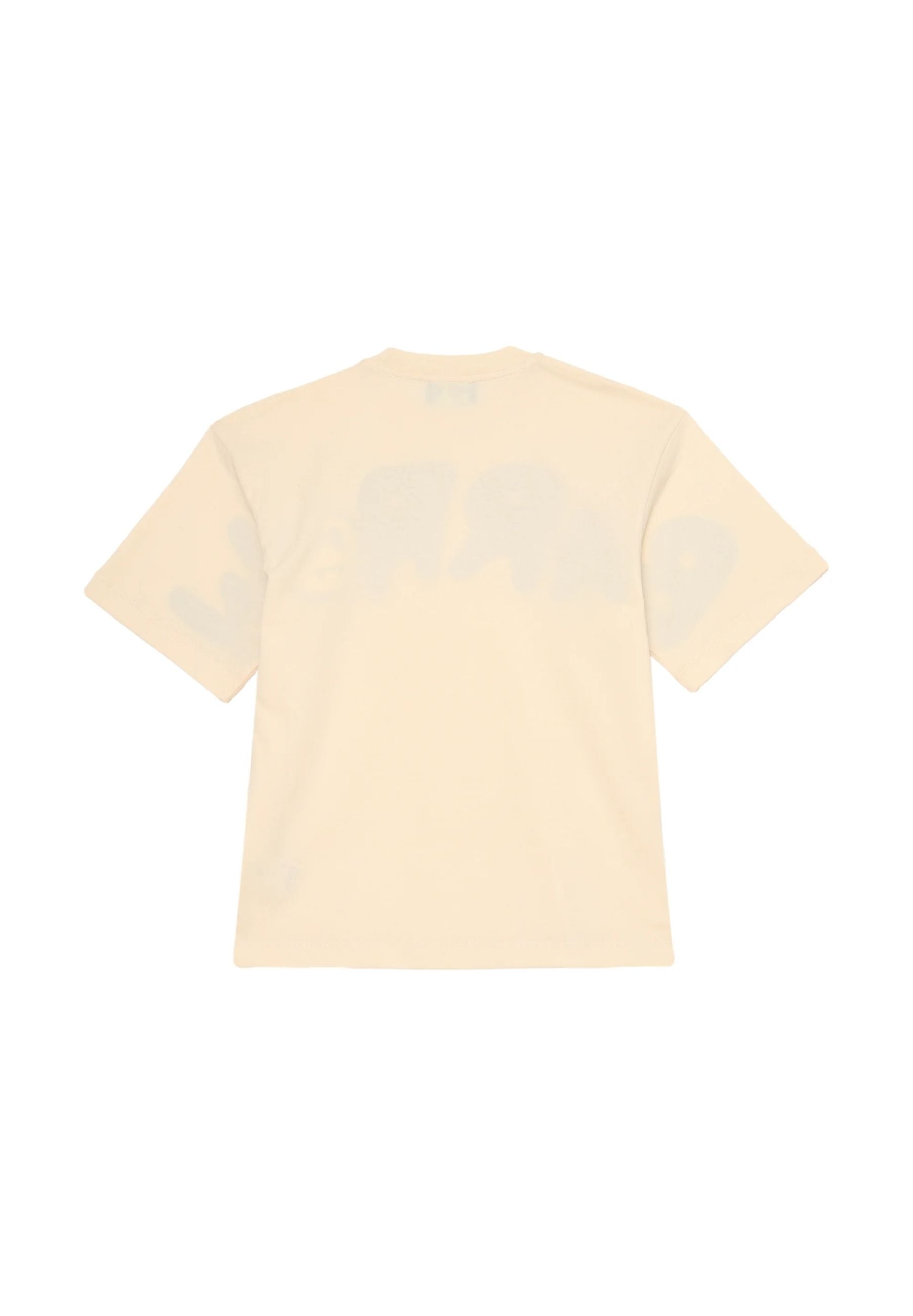 BARROW T SHIRT PANNA A MEZZE MANICHE CON LOGO GRANDE CENTRALE Bambini e ragazzi F5BKJUTH242.PANNA_