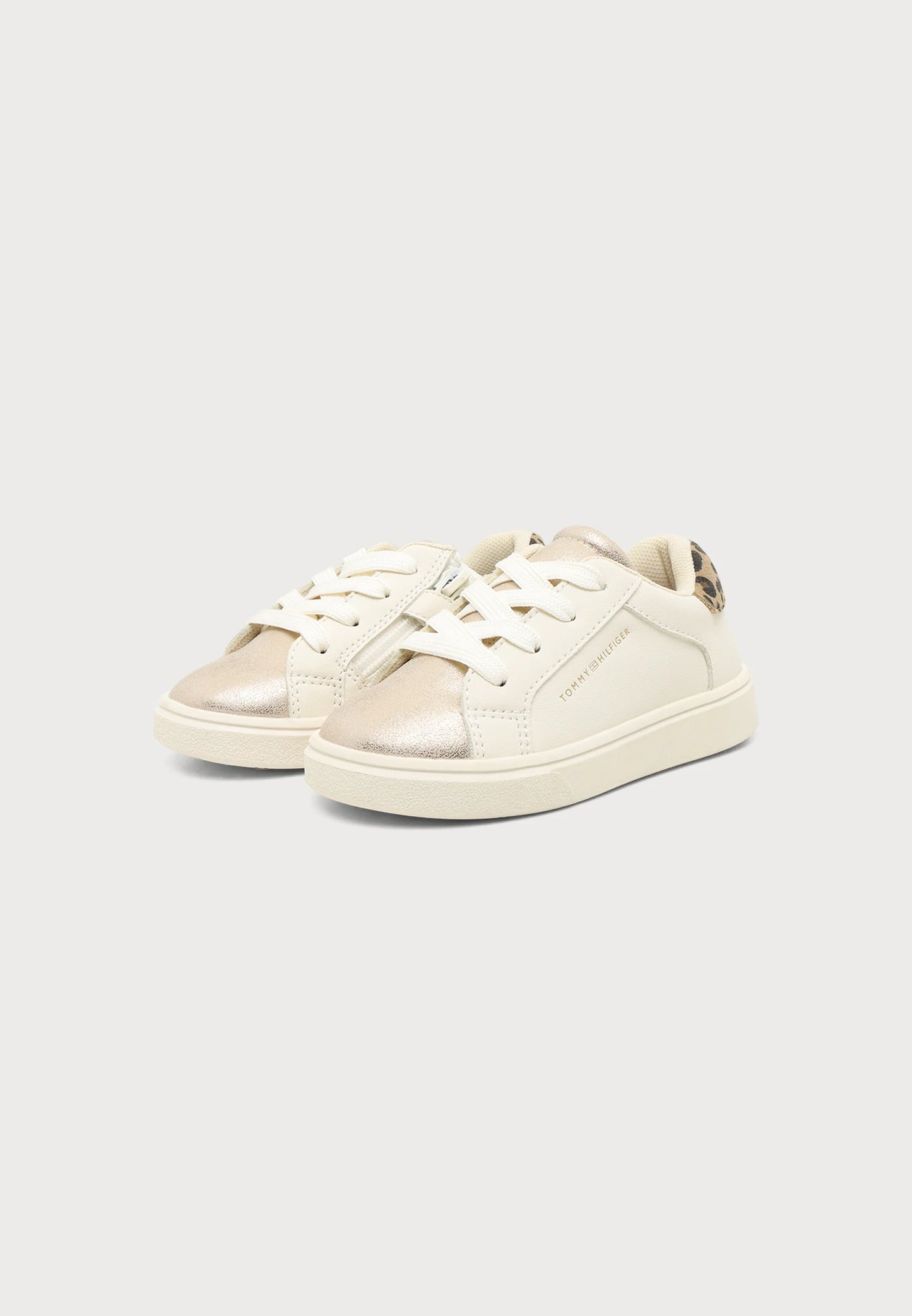 TOMMY HILFIGER SCARPA BIANCA CON LACCI E DETTAGLIO MACULATO Bambine e ragazze D-T1A9-35064-0826Y628.BIA_